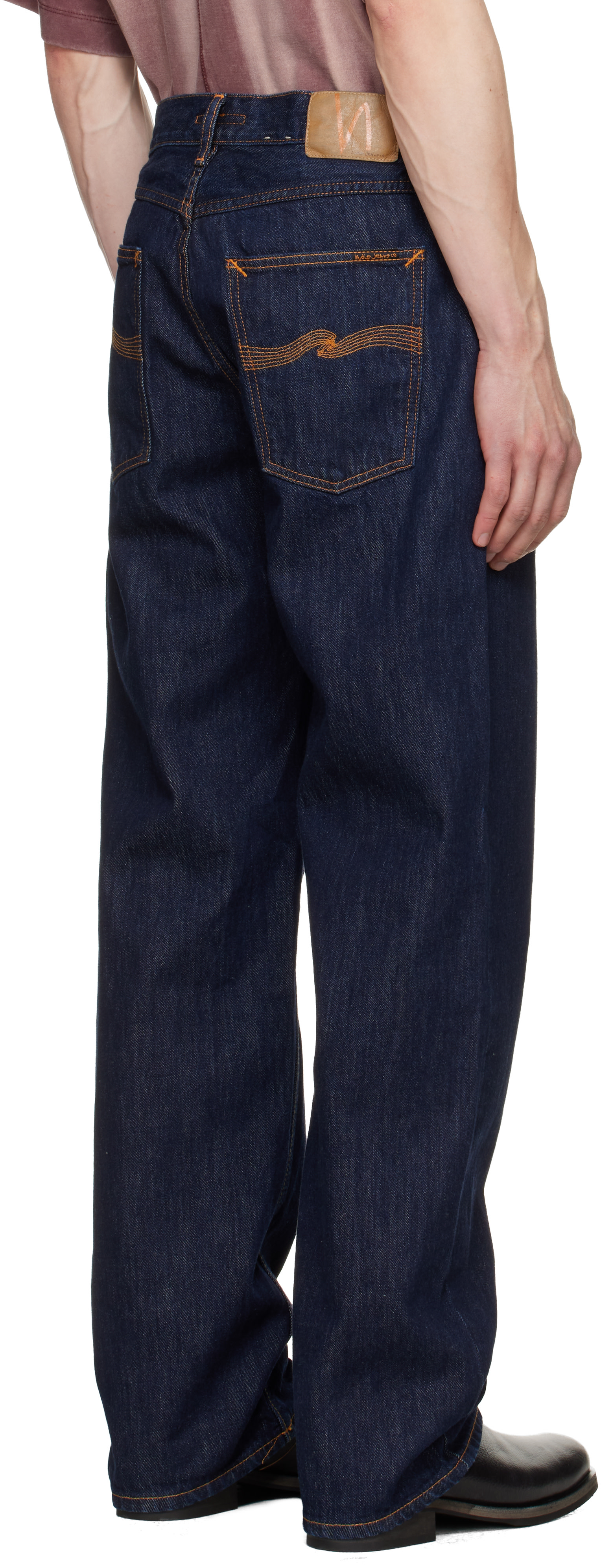Nudie Jeans: ネイビー Tuff Tony ジーンズ | SSENSE 日本