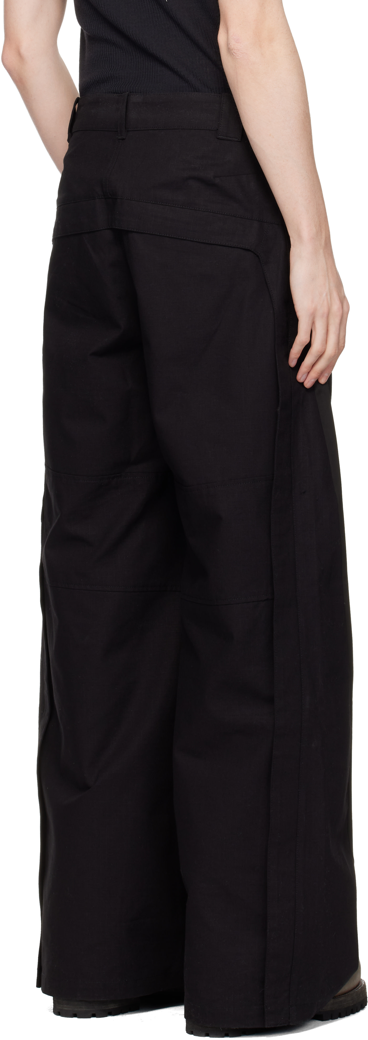 FFFPOSTALSERVICE - Black Kinarak Wired Trousers