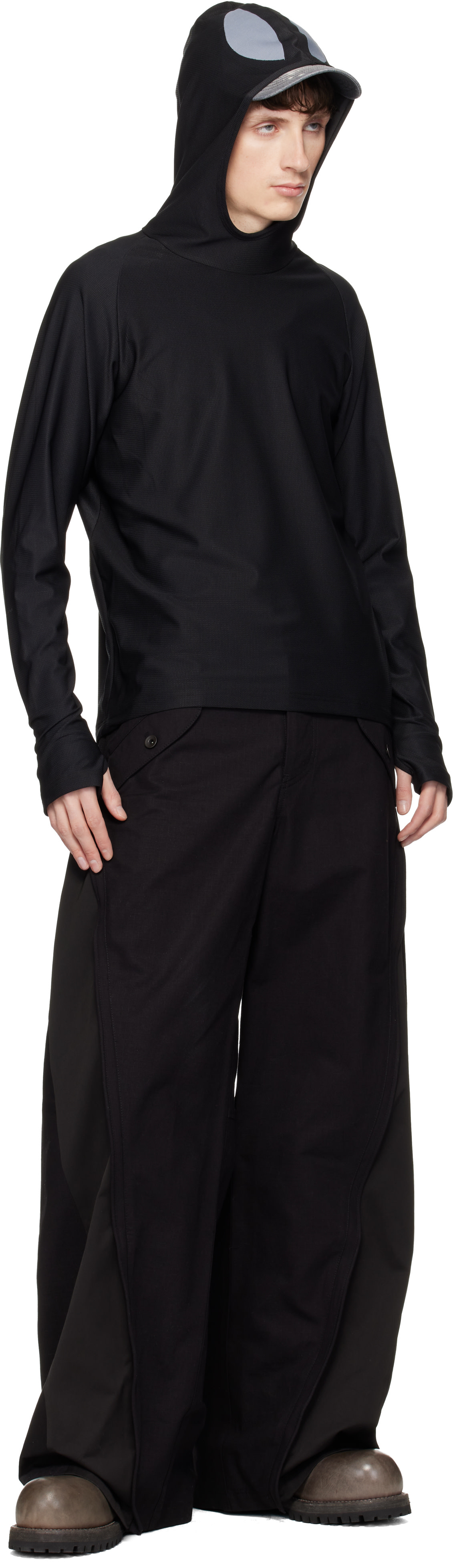 FFFPOSTALSERVICE - Black Kinarak Wired Trousers