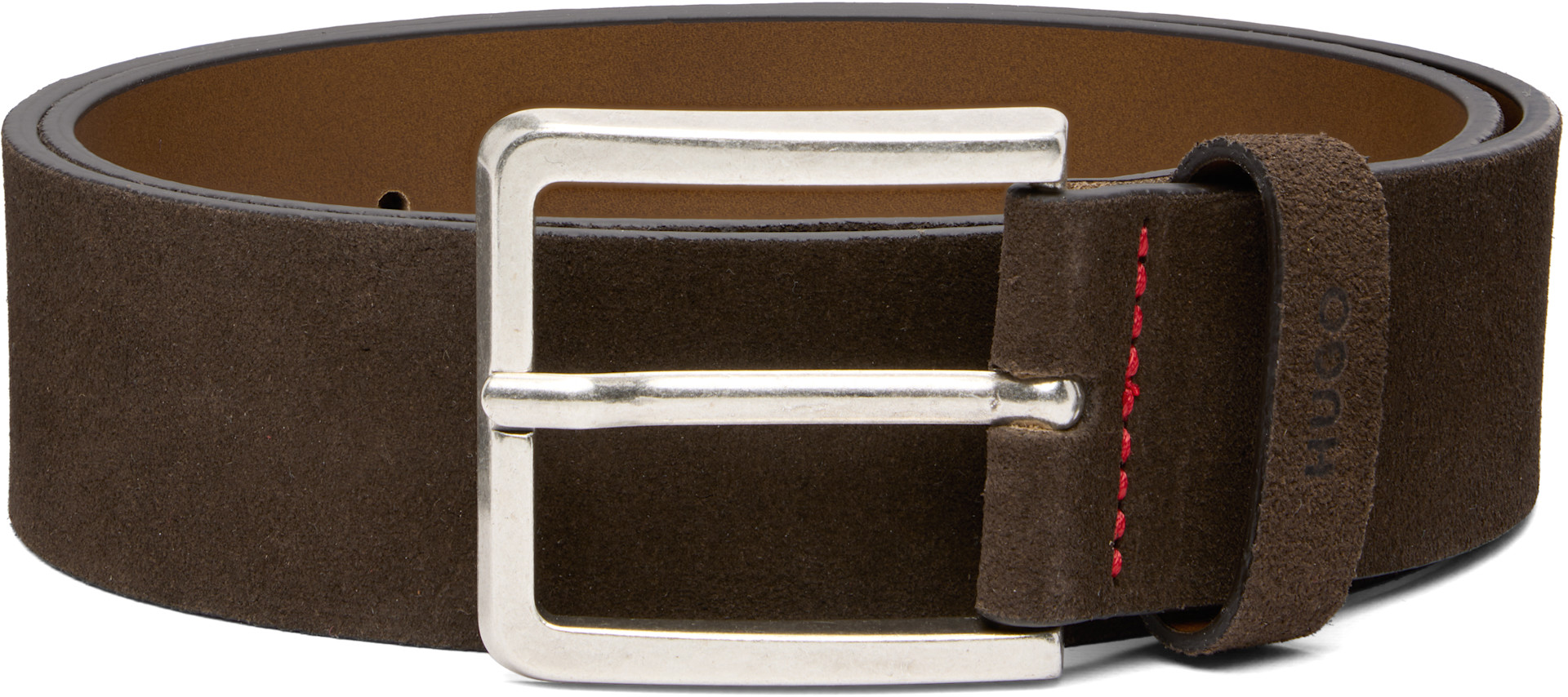 Hugo: Brown Pin-Buckle Belt | SSENSE