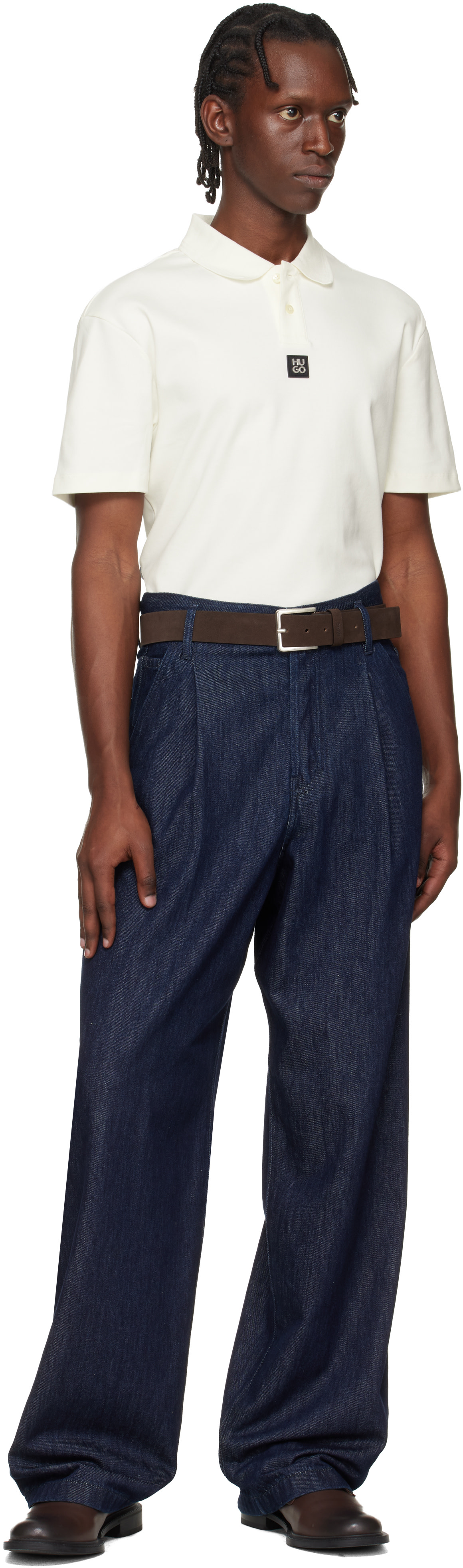 Hugo Pin Hugo: Brown Pin-Buckle Belt | SSENSE