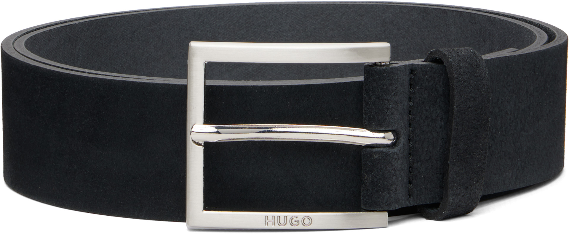 Hugo - Black Nubuck Belt