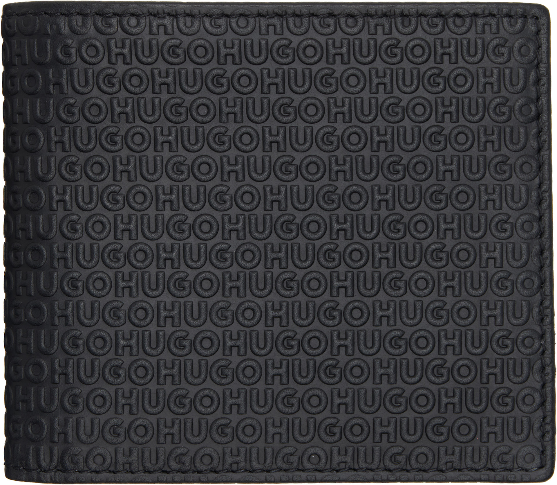 Hugo - Black Embossed Logo Wallet