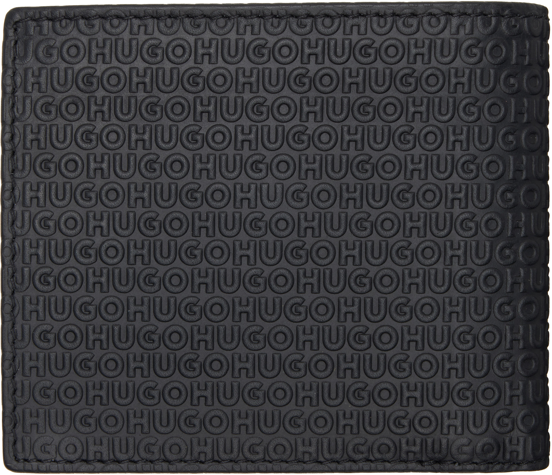 Hugo - Black Embossed Logo Wallet