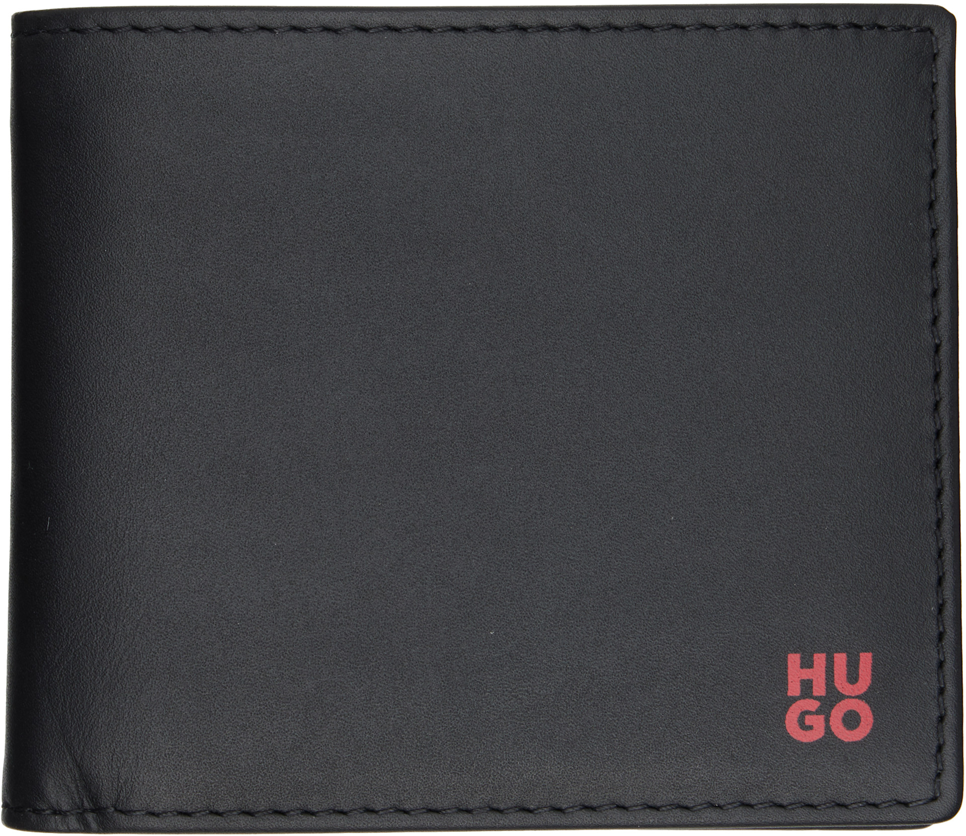 Hugo - 블랙 스택 로고 지갑