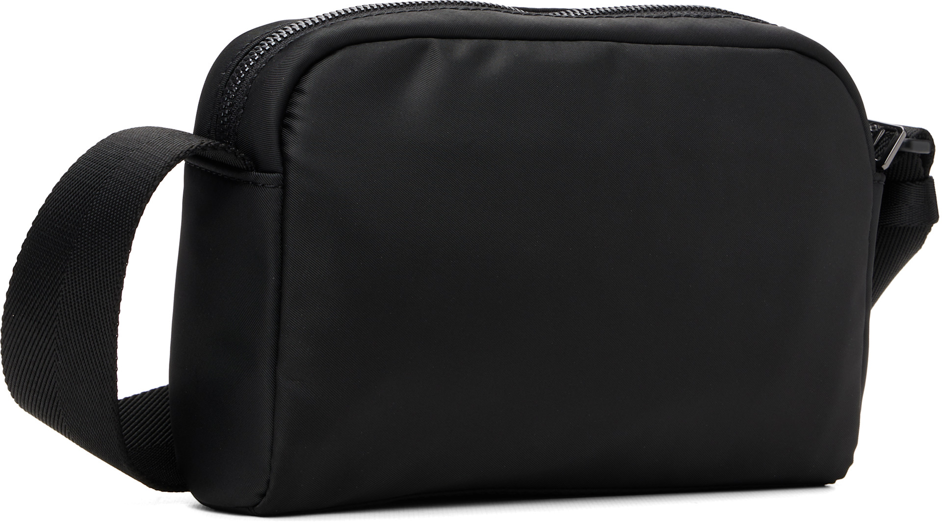 Hugo - Black Stacked Logo Twill Crossbody Bag