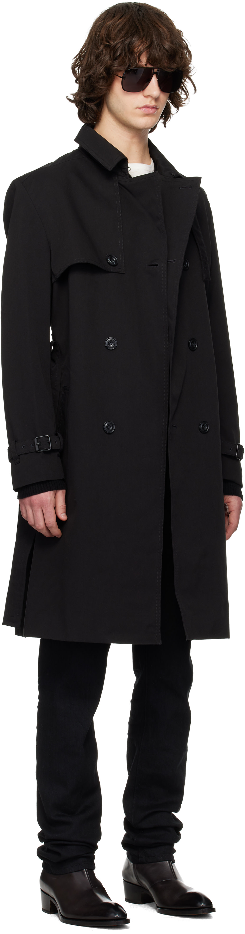 Hugo - Black Water-Repellent Trench Coat