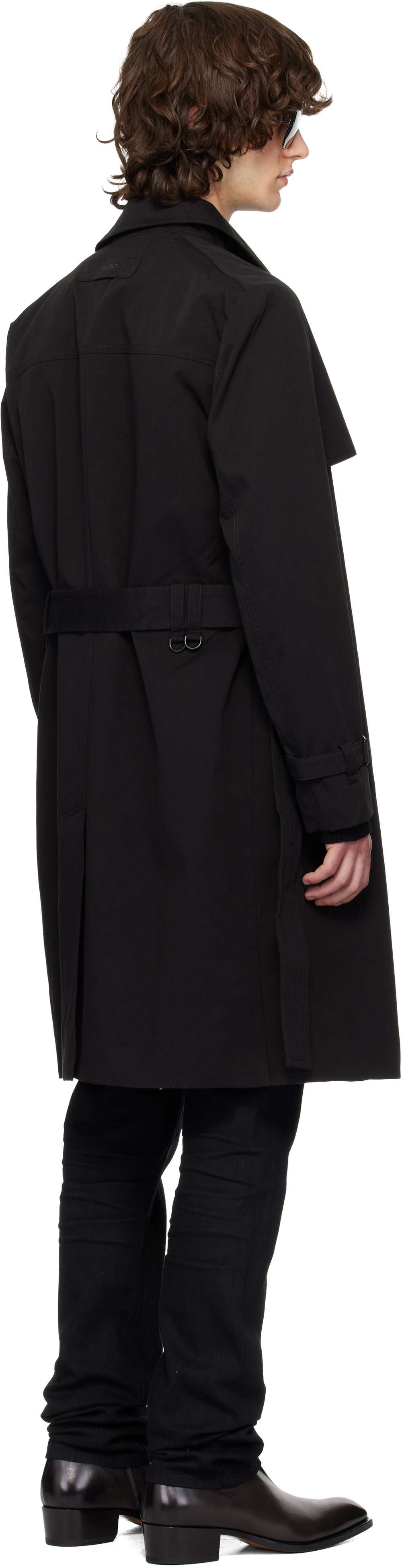 Hugo - Black Water-Repellent Trench Coat