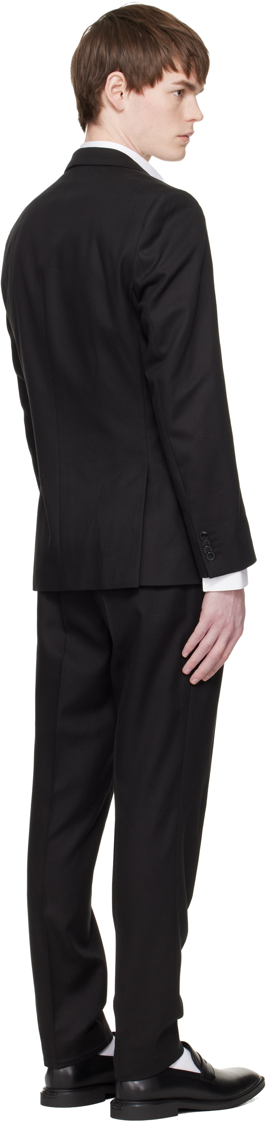 Hugo - Black Three-Piece Slim-Fit Twill Suit