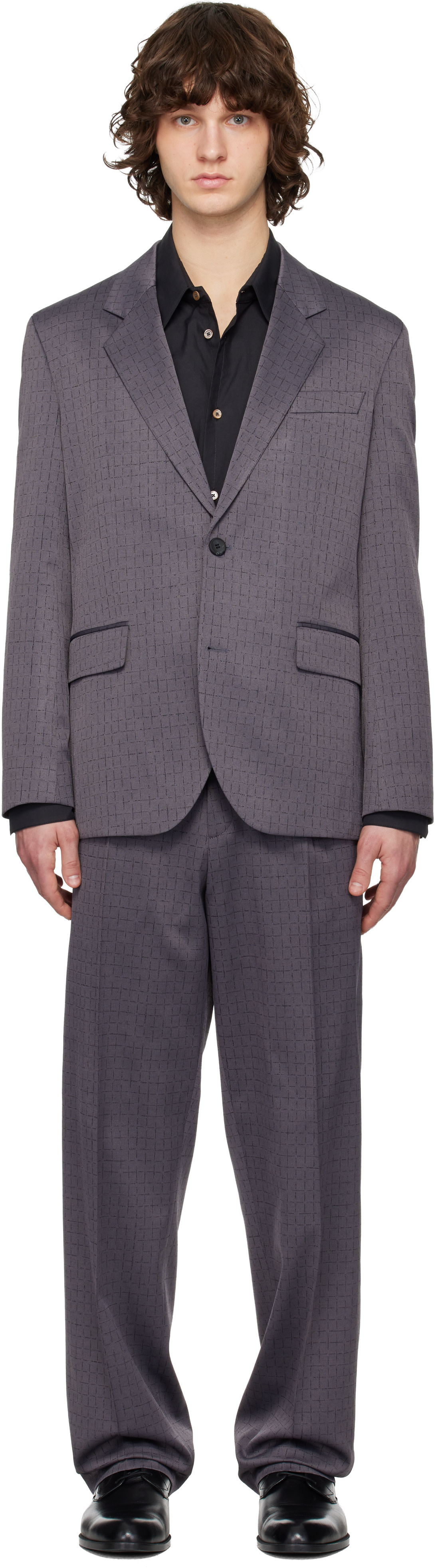 Hugo - Gray Virgin Wool Suit