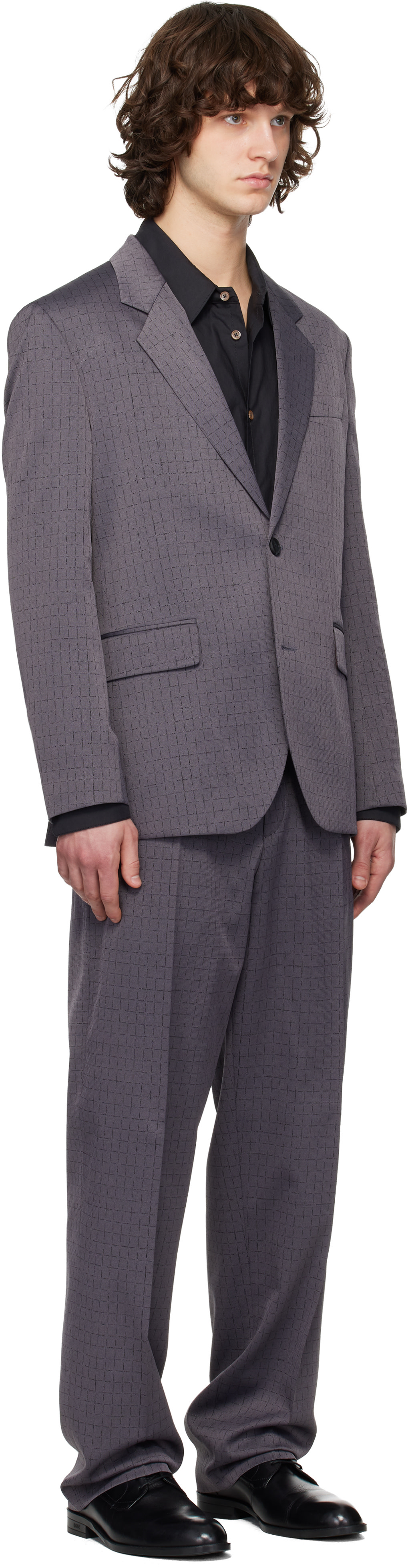 Hugo - Gray Virgin Wool Suit