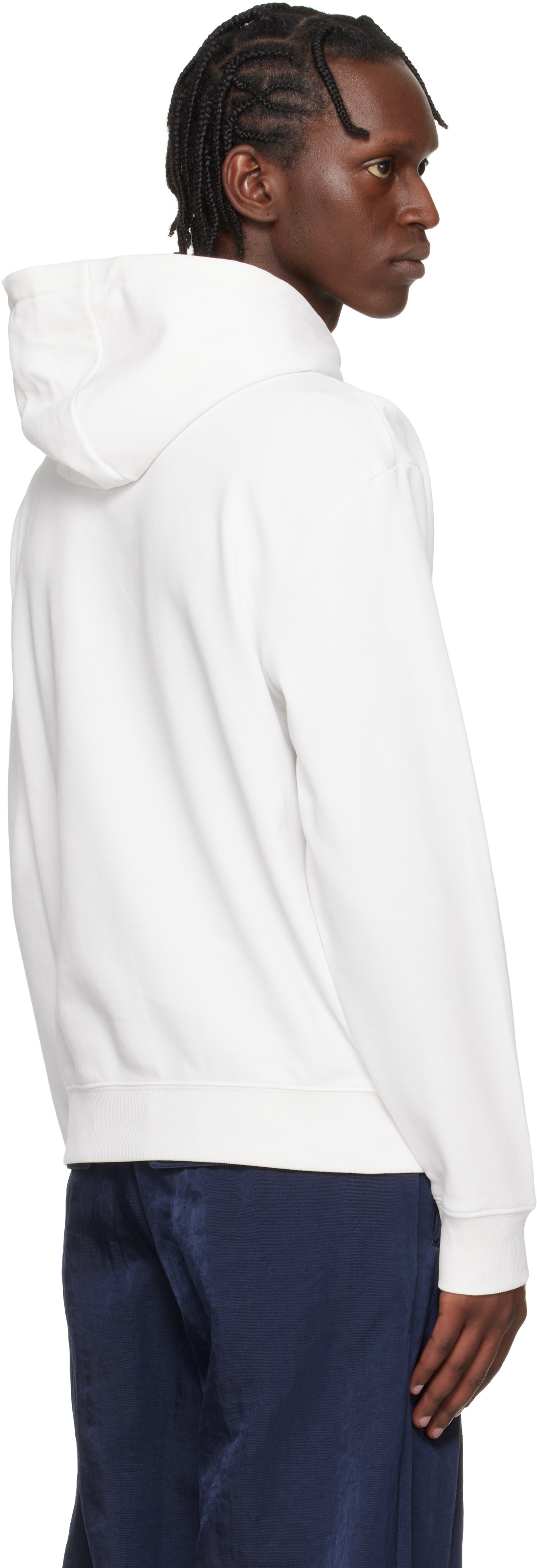 Hugo - Pull à capuche décontracté blanc à logo