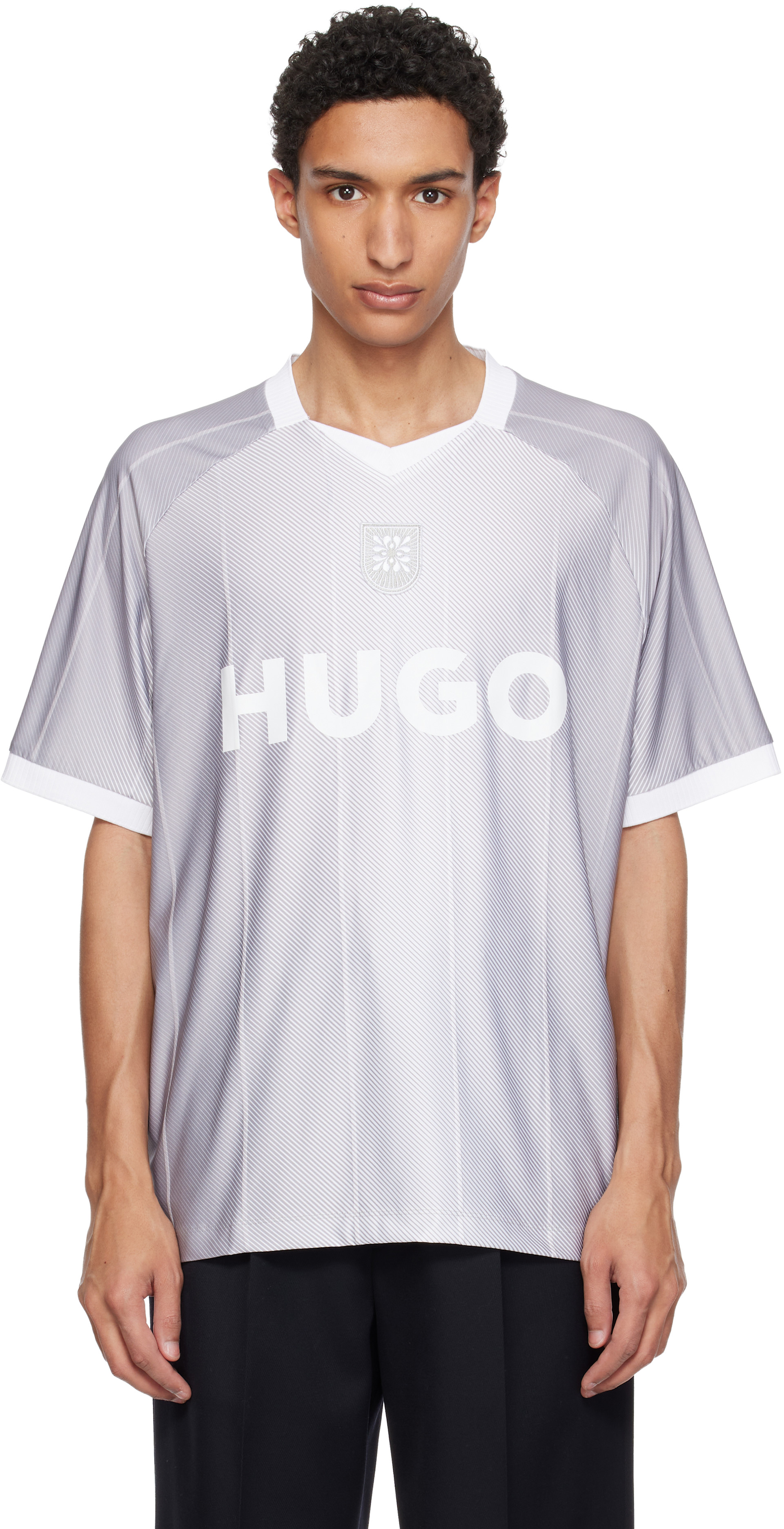 Hugo - 그레이 저지 티셔츠