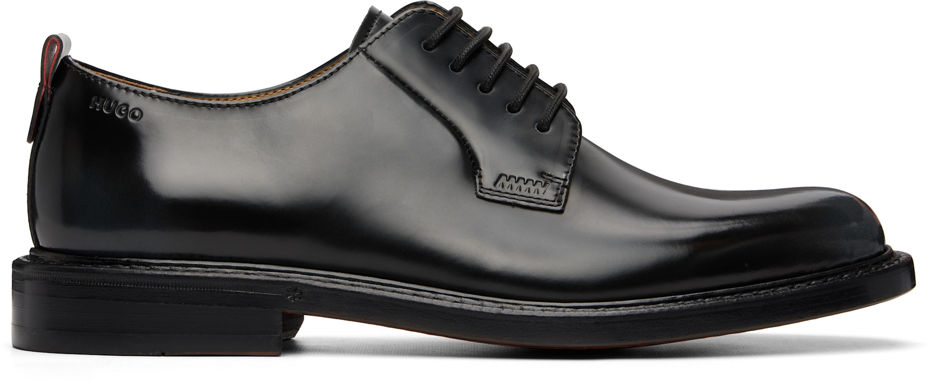 Hugo - Derbys noirs en cuir