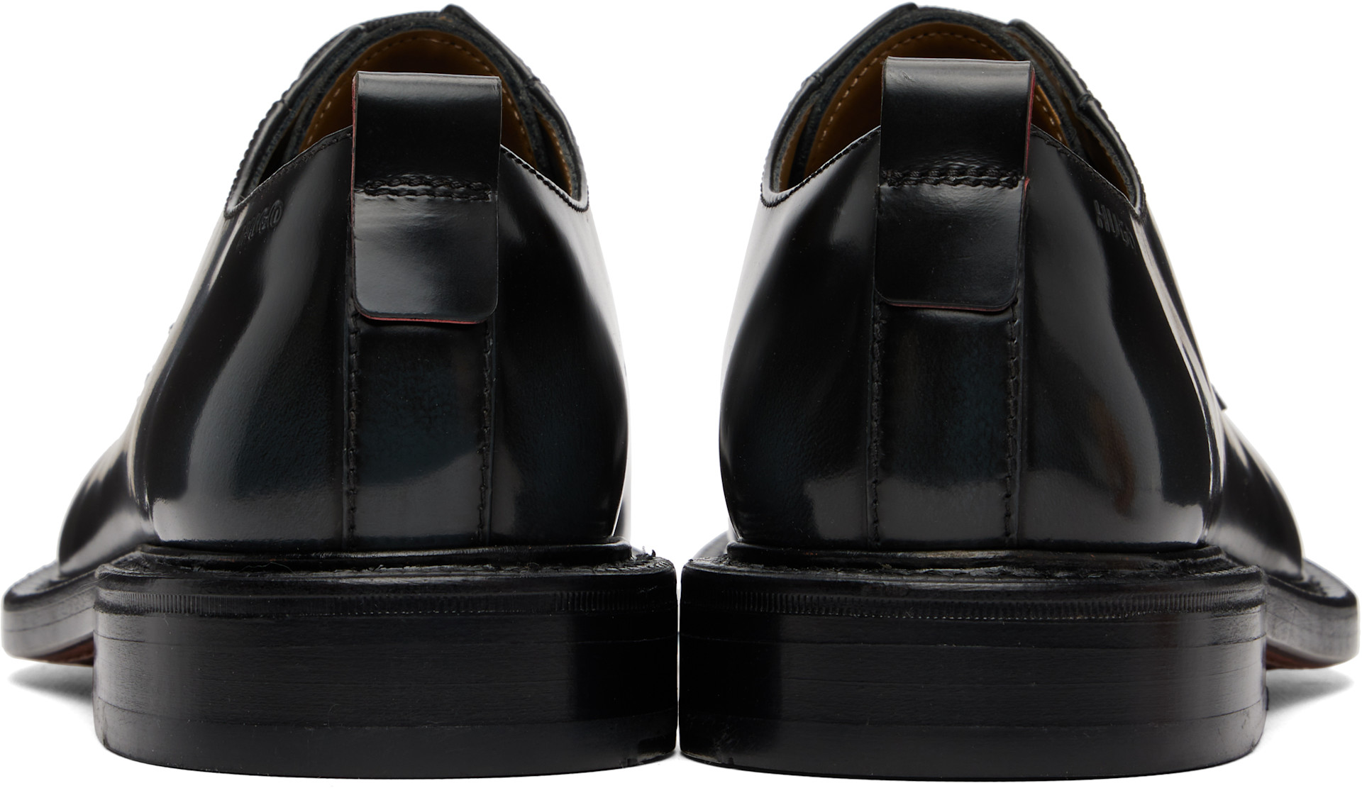 Hugo - Derbys noirs en cuir