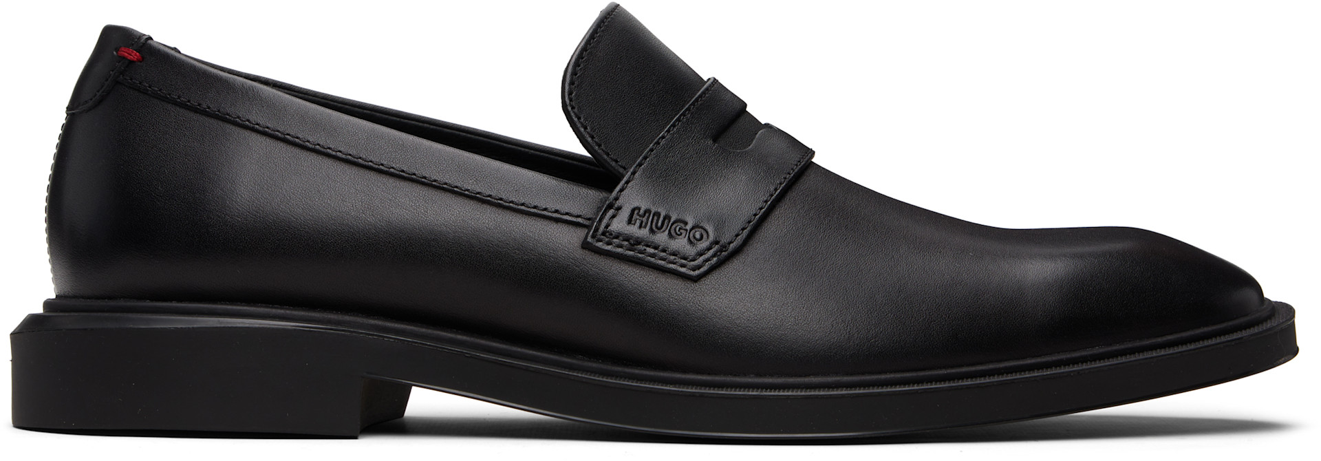 Hugo - Black Penny Trim Loafers