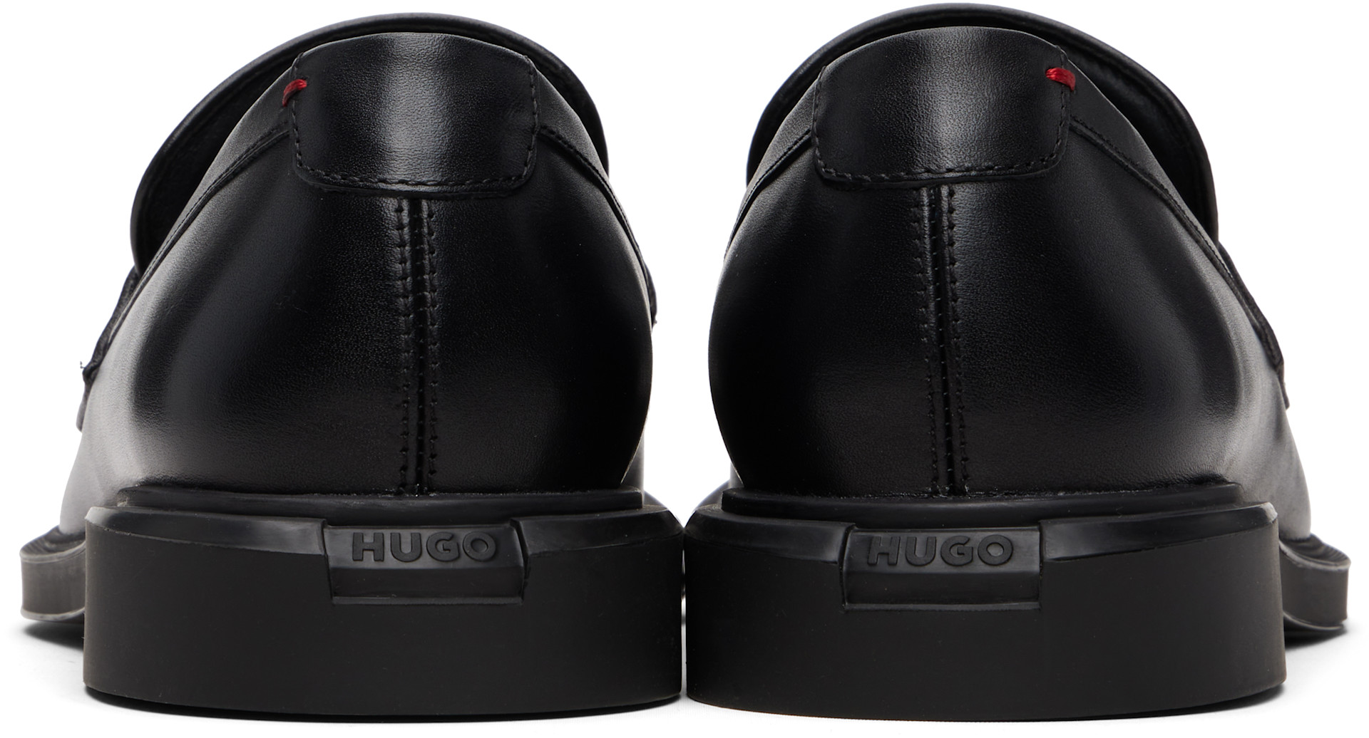 Hugo - Black Penny Trim Loafers