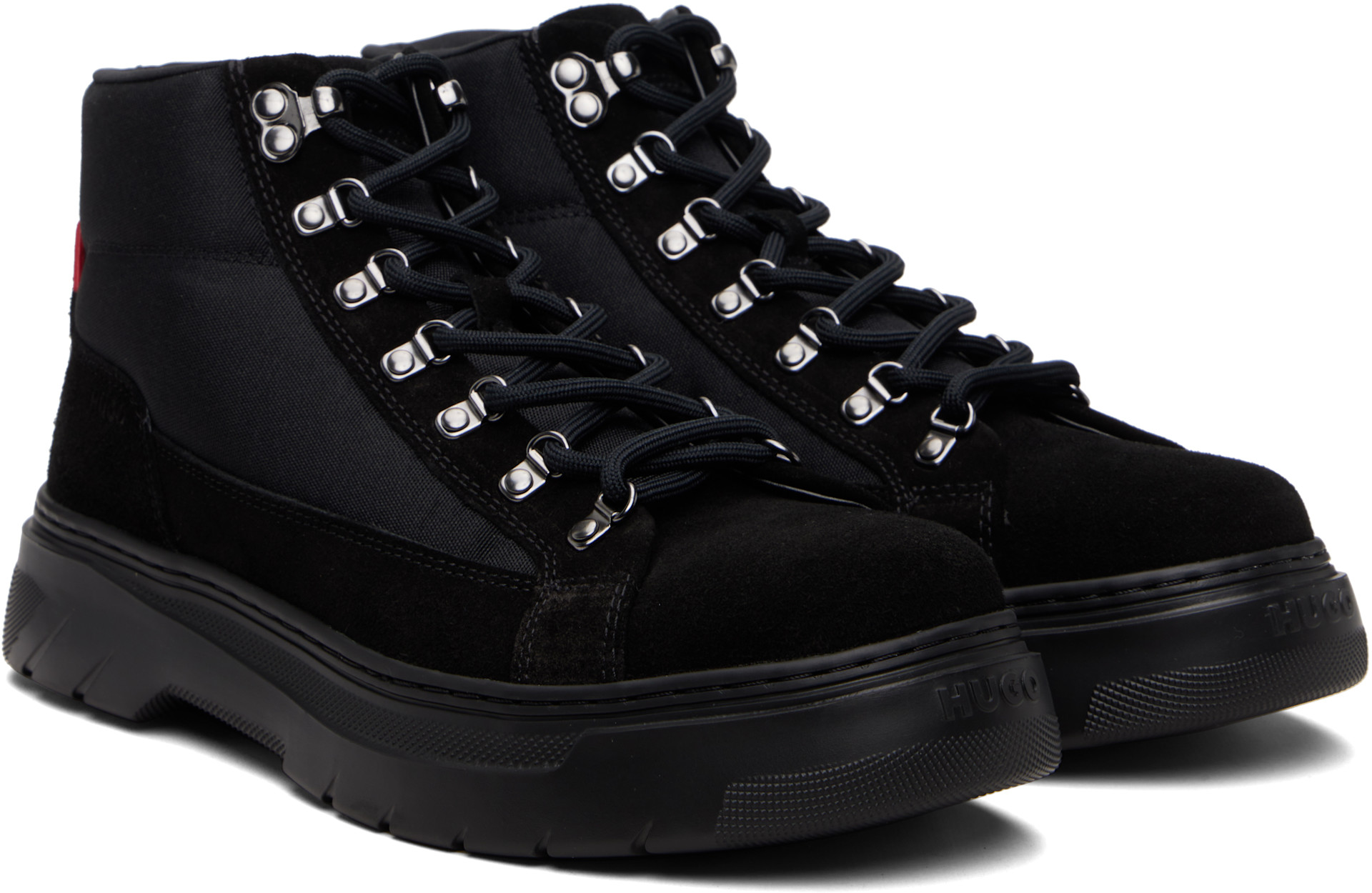 Footwear Hybrid Hugo Boss Hybrid Trainers Black Hugo Boss Men's Lace Up Hybrid Fashion Sneaker Black Shoes Size 41 US 