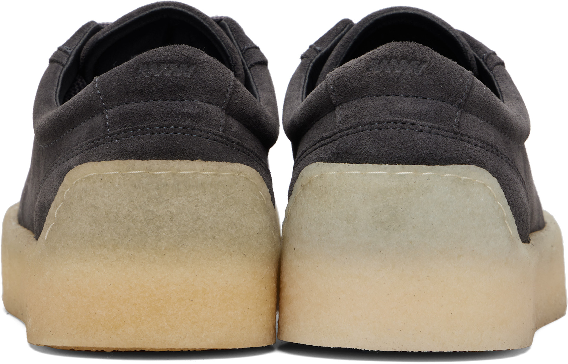 Hugo - Gray Rubber Outsole Suede Sneakers