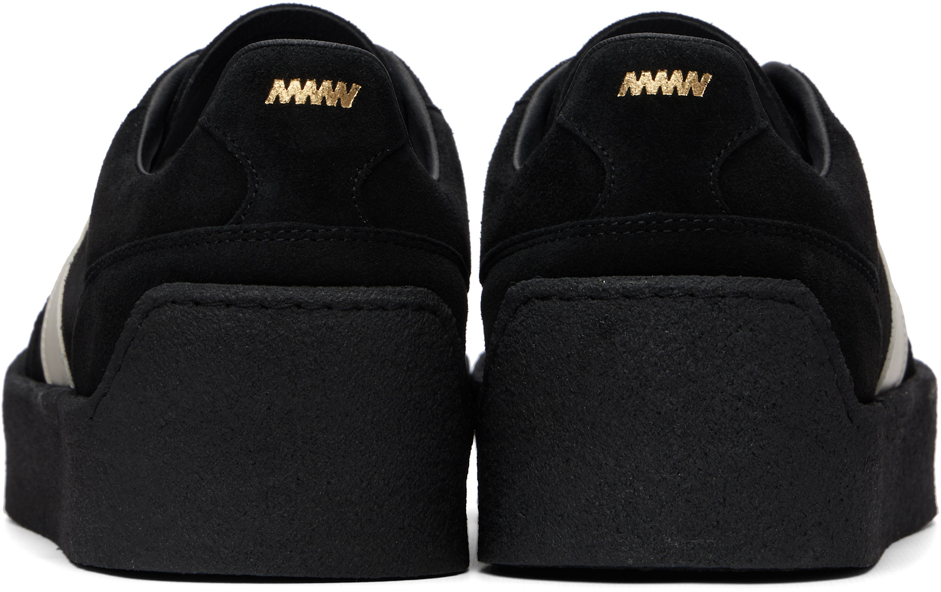 Hugo - Black Suede Side Stripe Sneakers