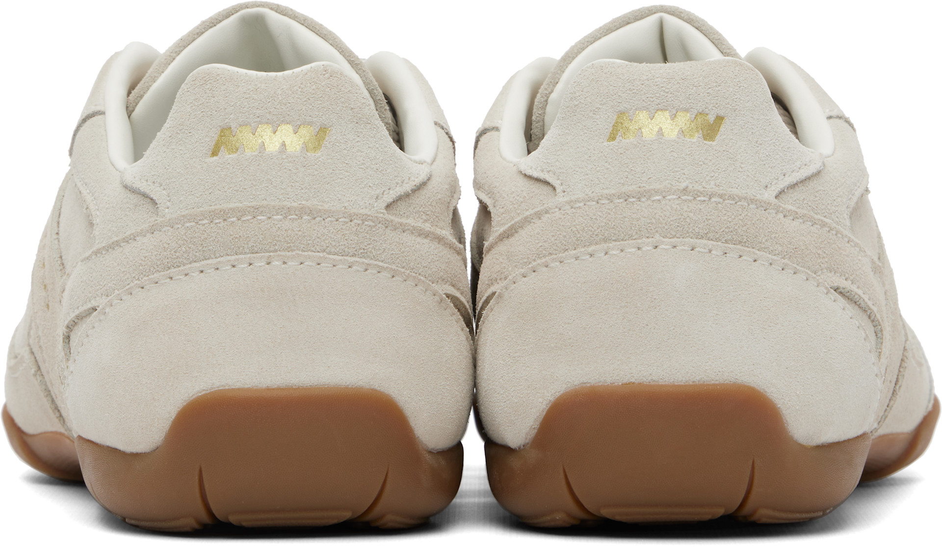 Hugo - Beige Faux-Suede Sneakers