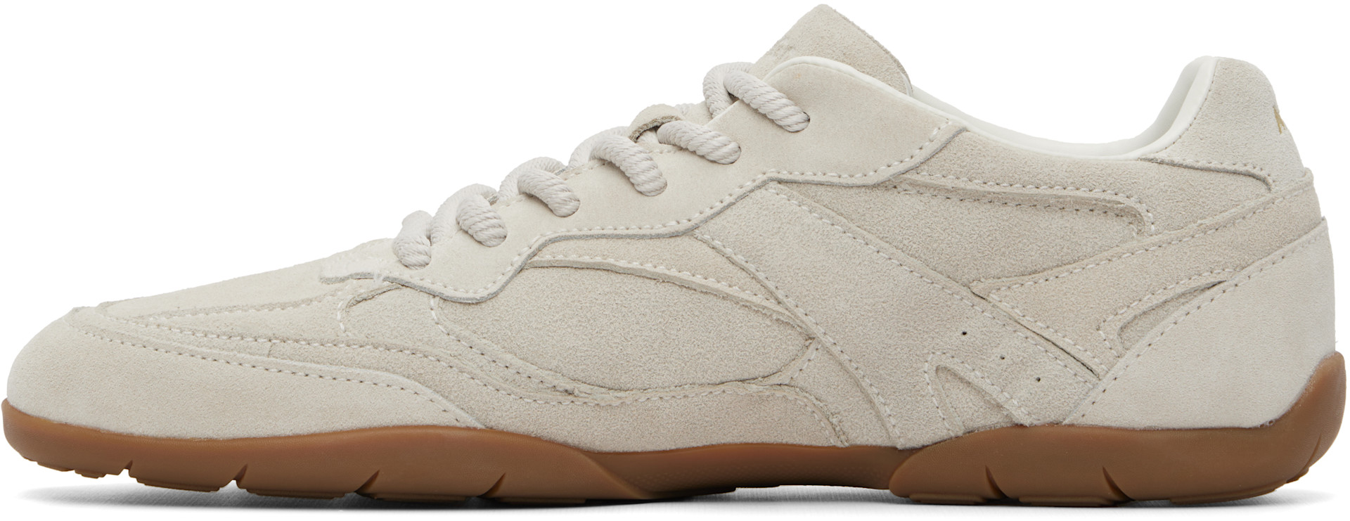 Hugo - Beige Faux-Suede Sneakers