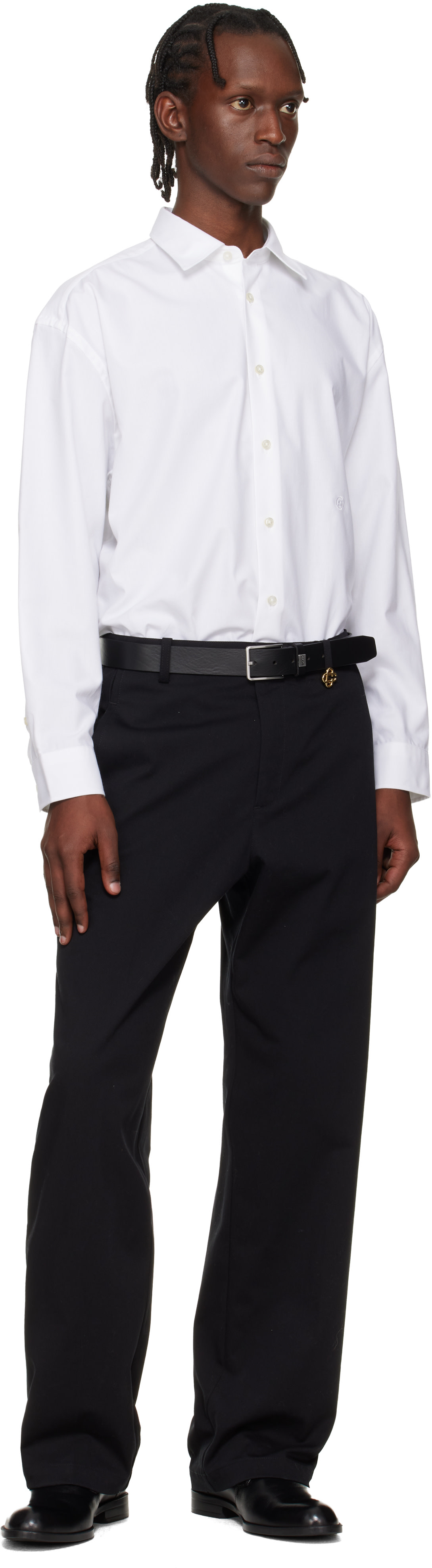 BOSS - Black Buffed Leather Belt