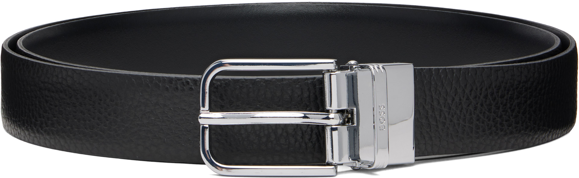 BOSS - Black Leather Reversible Belt