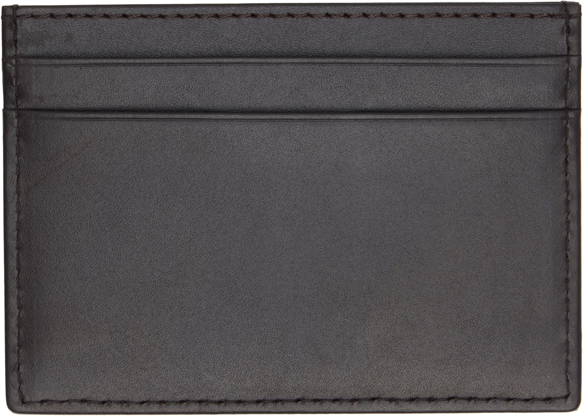 BOSS - Black Logo Stamp Leather Card Holder