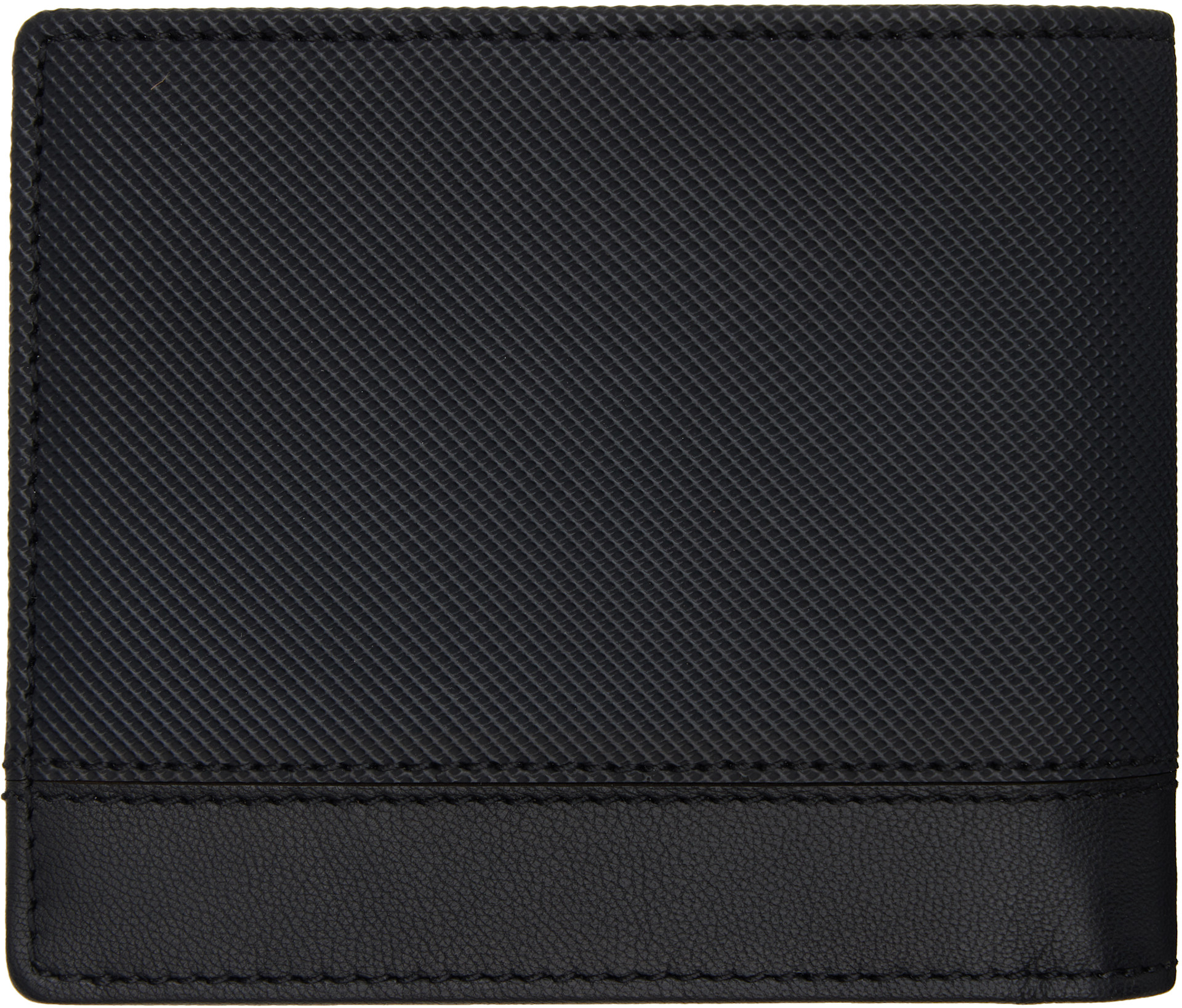 BOSS - Black Textured Faux-Leather Wallet