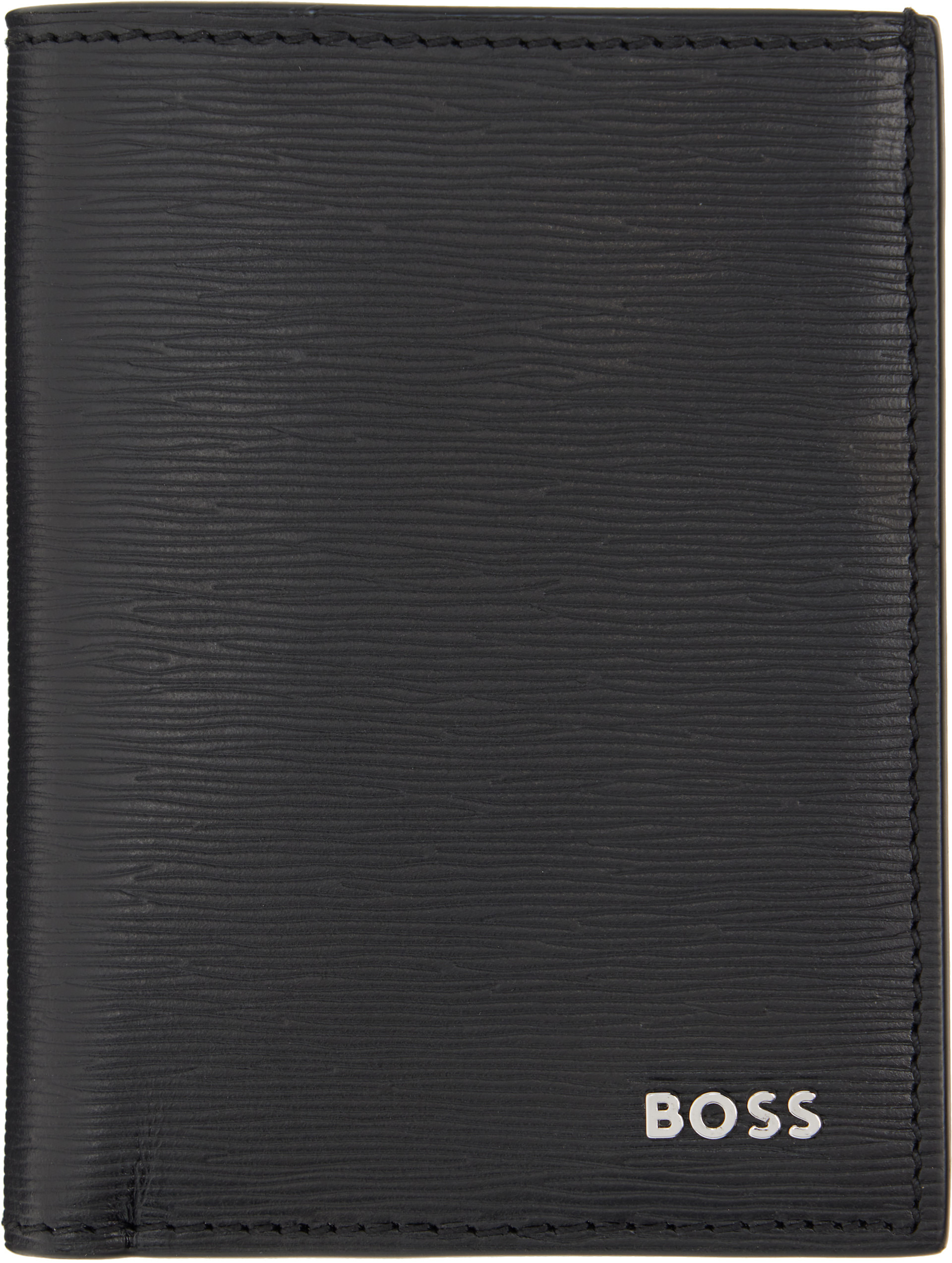 BOSS - Black Vertical Bifold Card Holder