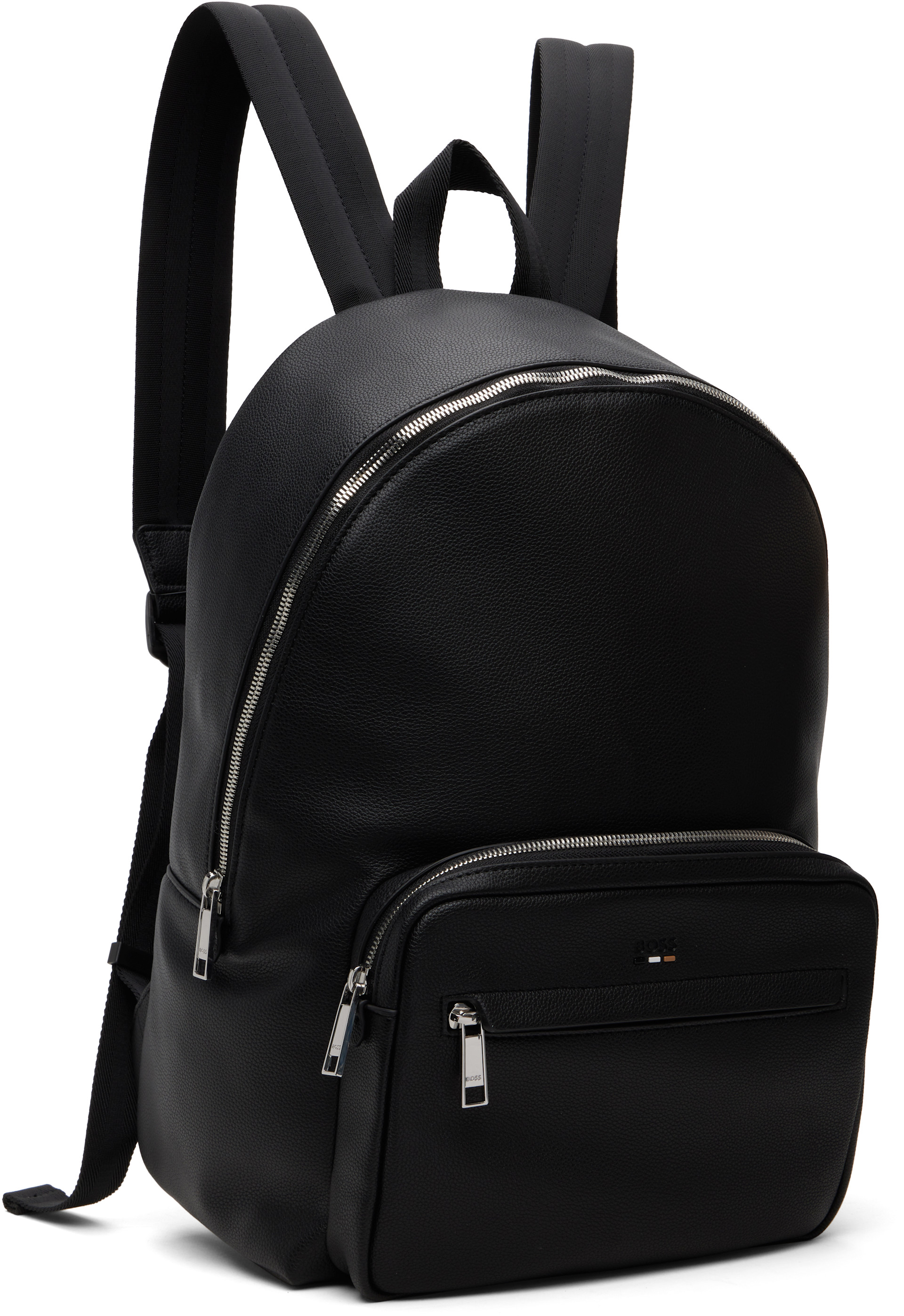 BOSS - Black Embossed-Logo Backpack