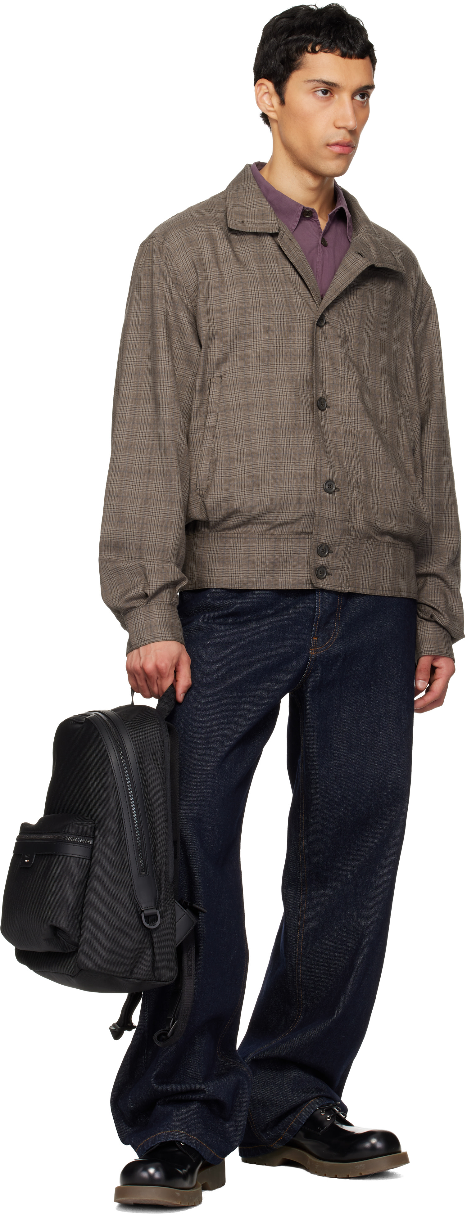 BOSS - Black Signature Trims Structured Backpack