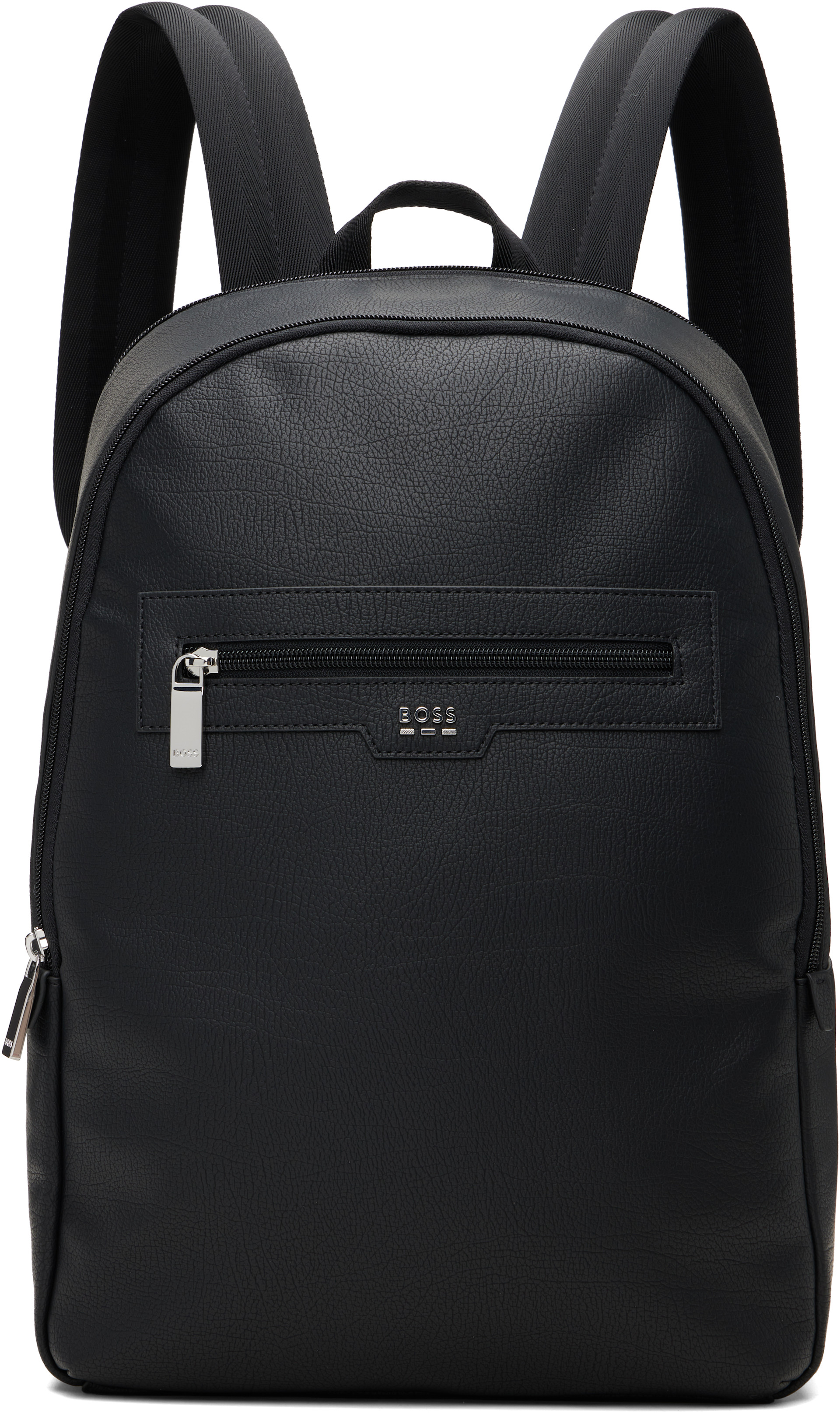 Boss - Sac à dos noir à ferrures à logo