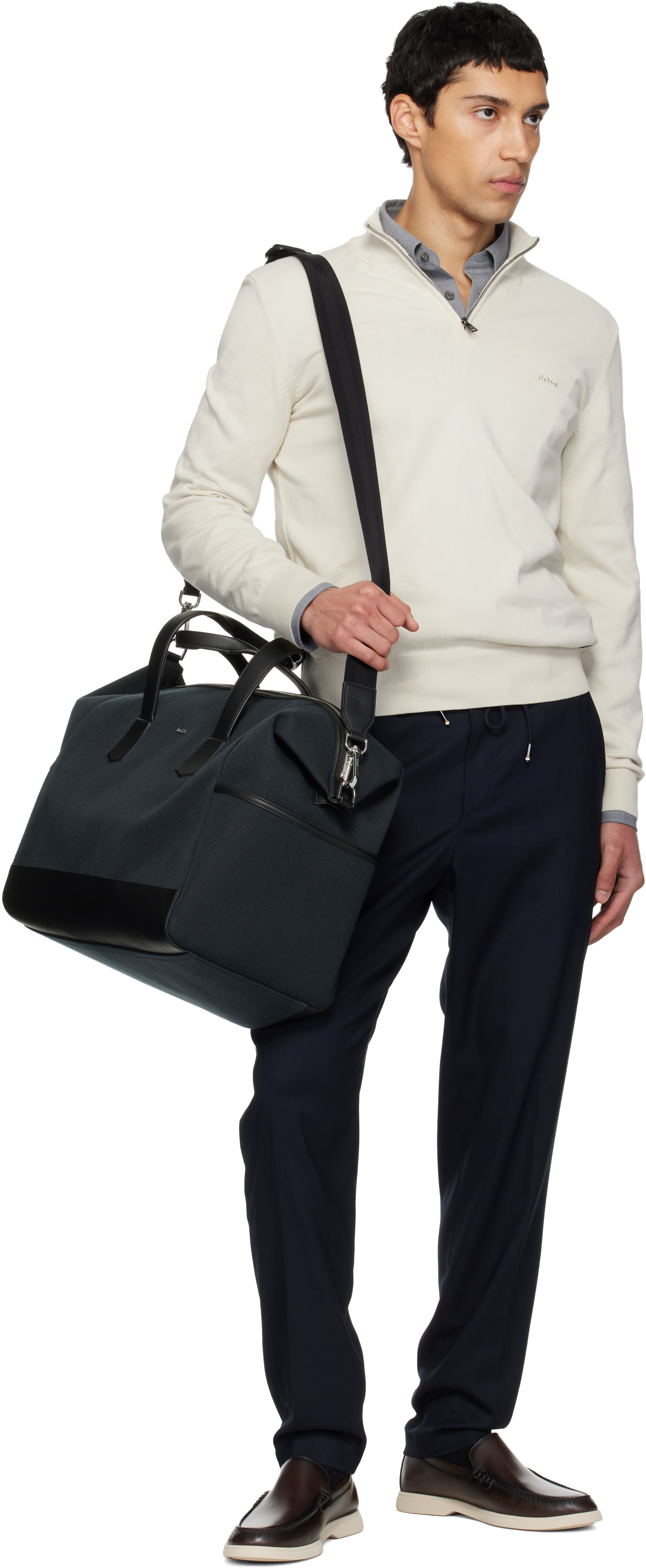 BOSS - Navy Holdall Duffle Bag