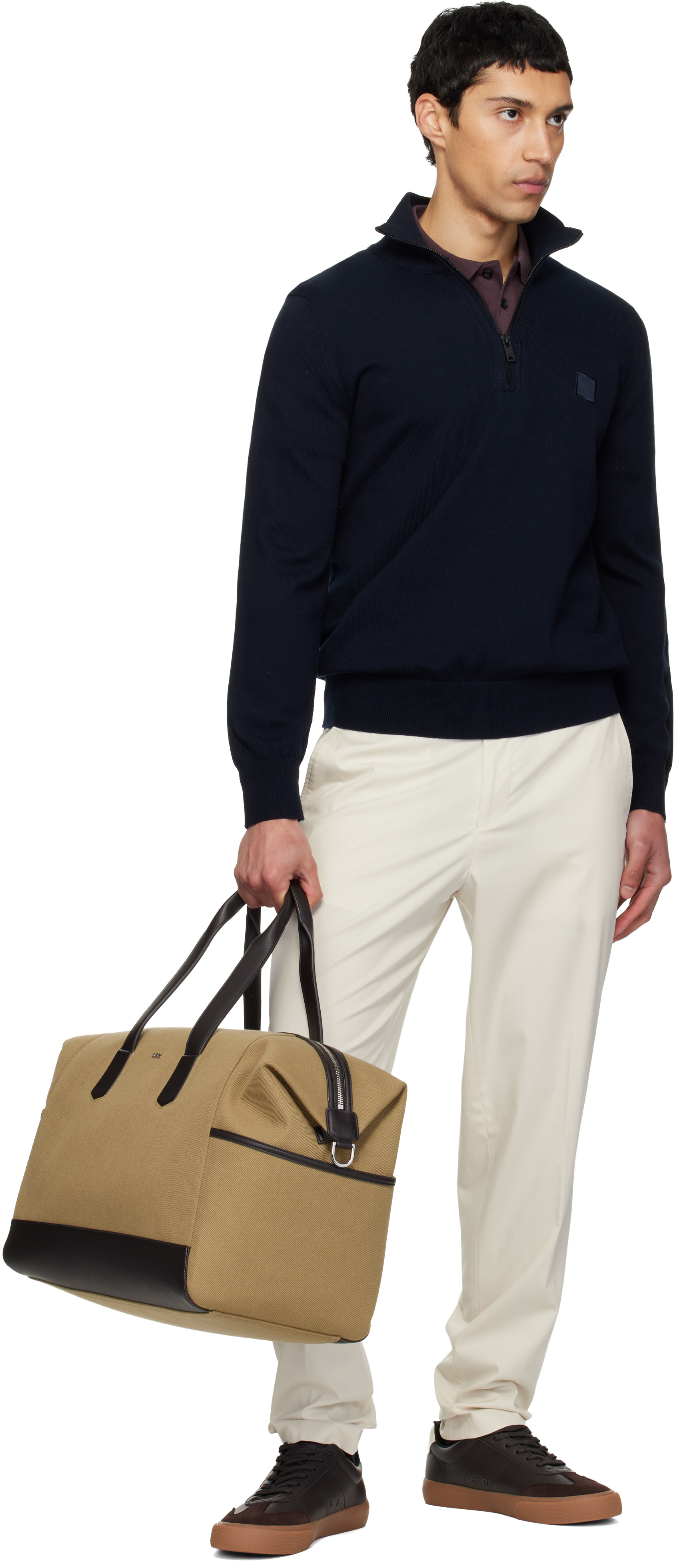 BOSS - Beige Holdall Duffle Bag
