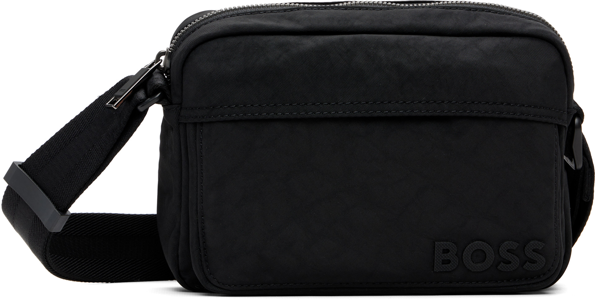 BOSS - Black Canvas Shoulder Bag