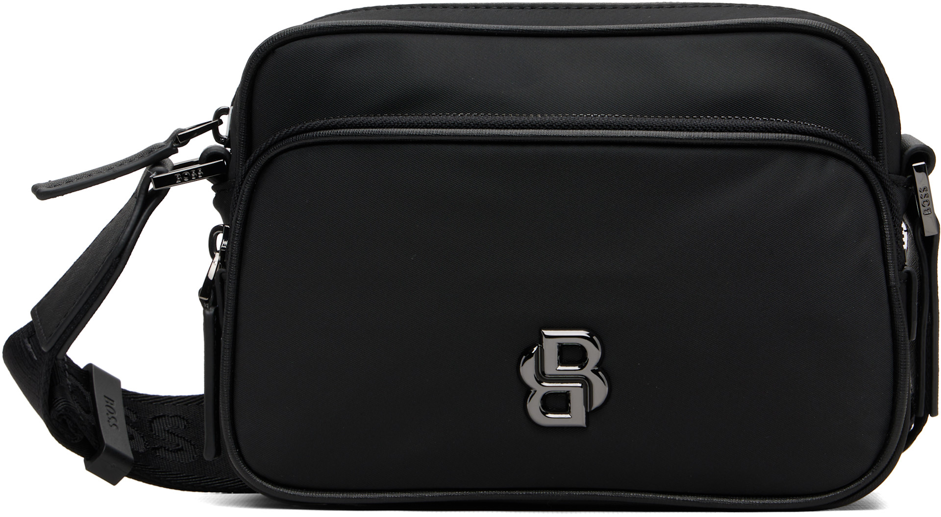 BOSS - Black Twill Crossbody Bag