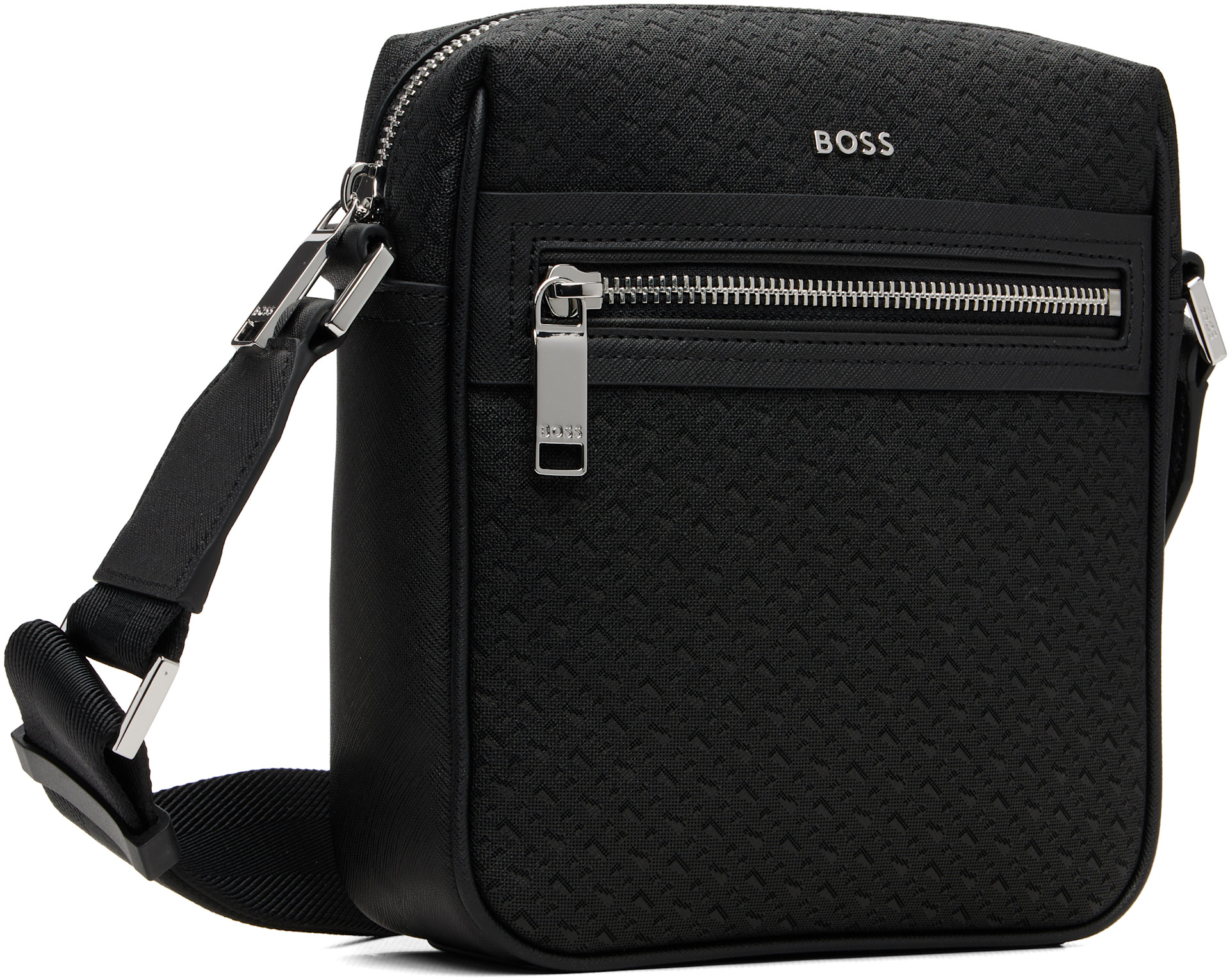 BOSS - Black Regenerated Leather Pouch