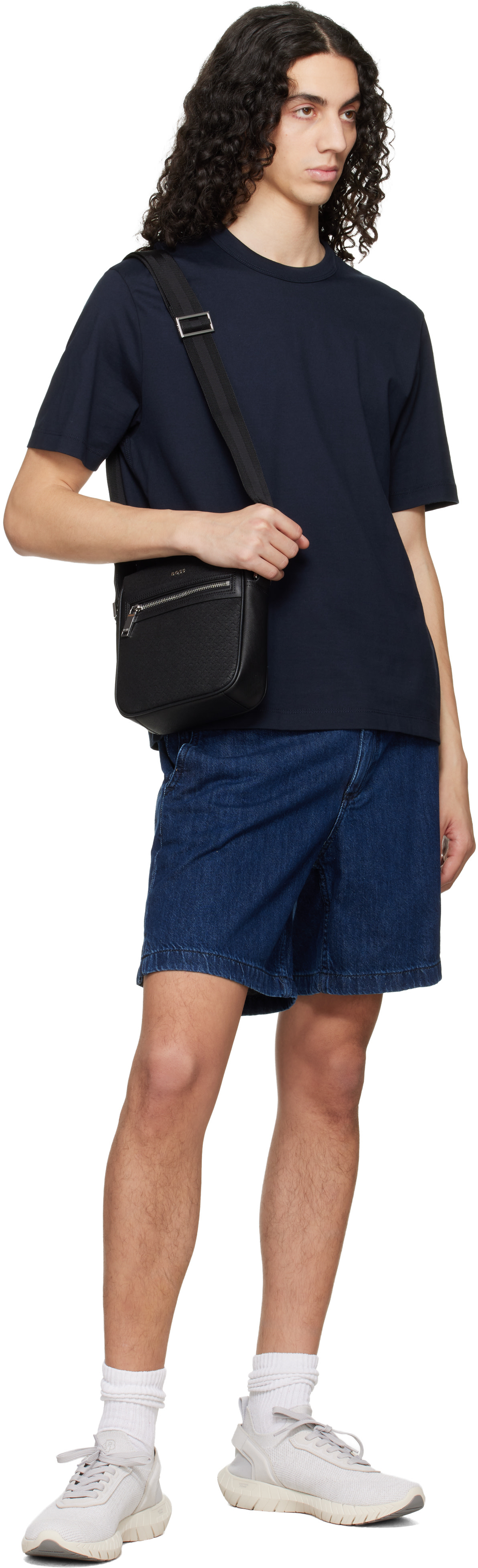 BOSS - Black Regenerated Leather Pouch