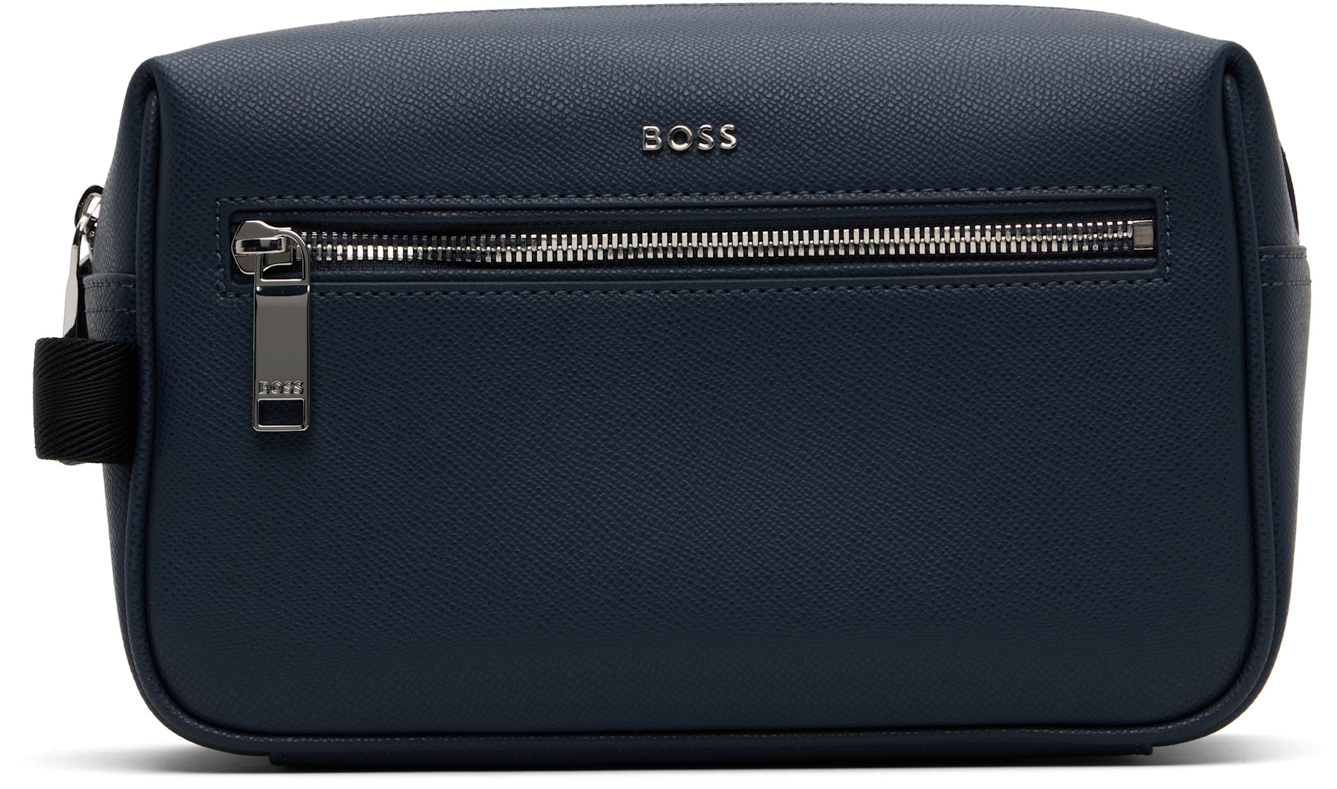 小物 BOSS BOSS: Navy Logo Hardware Pouch | SSENSE Canada