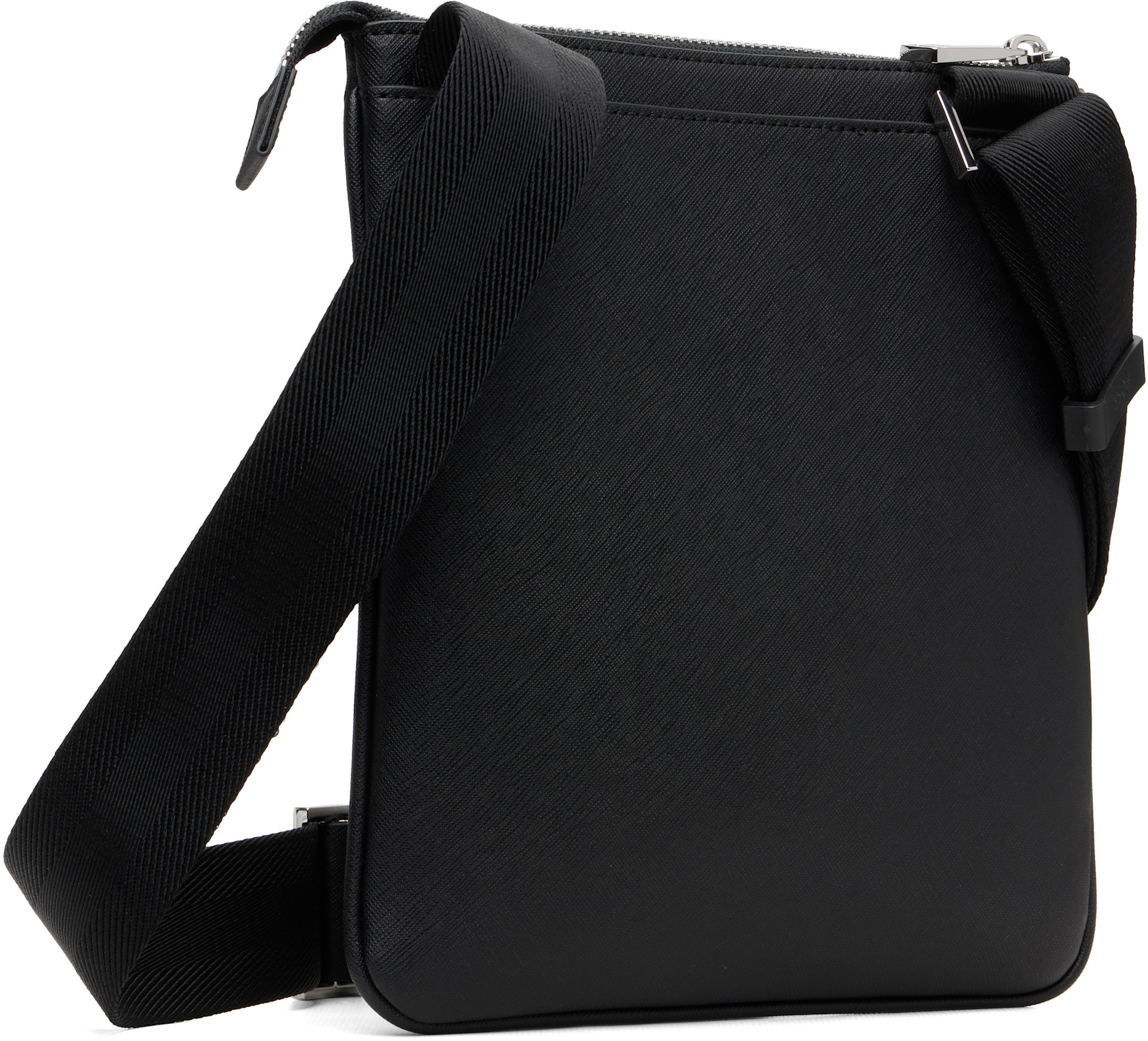BOSS - Black Bonded Leather Pouch
