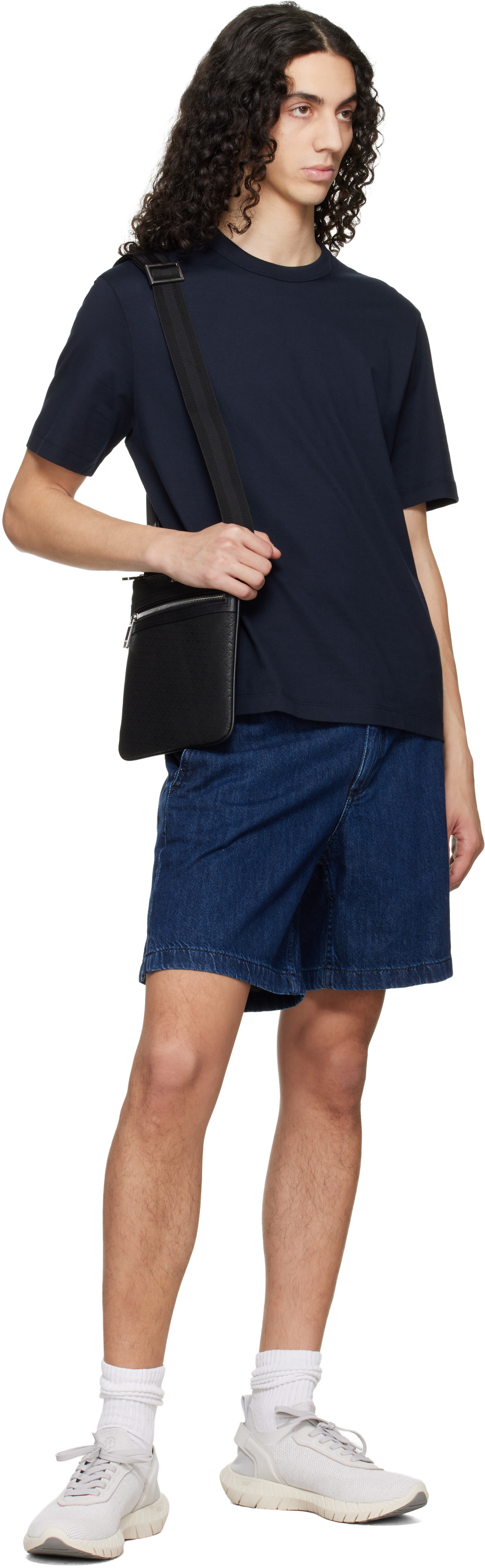 BOSS - Black Bonded Leather Pouch