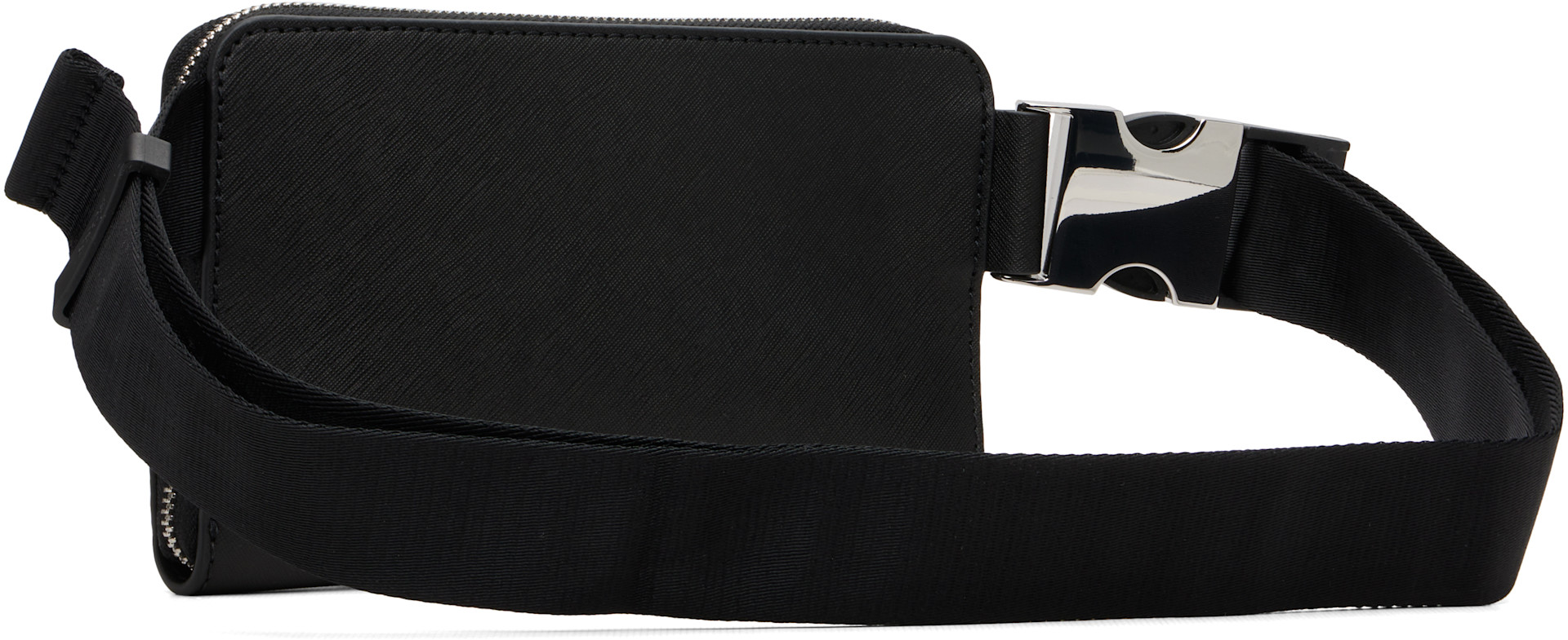 BOSS - Black Crossbody Foil-Print Logo Belt Bag