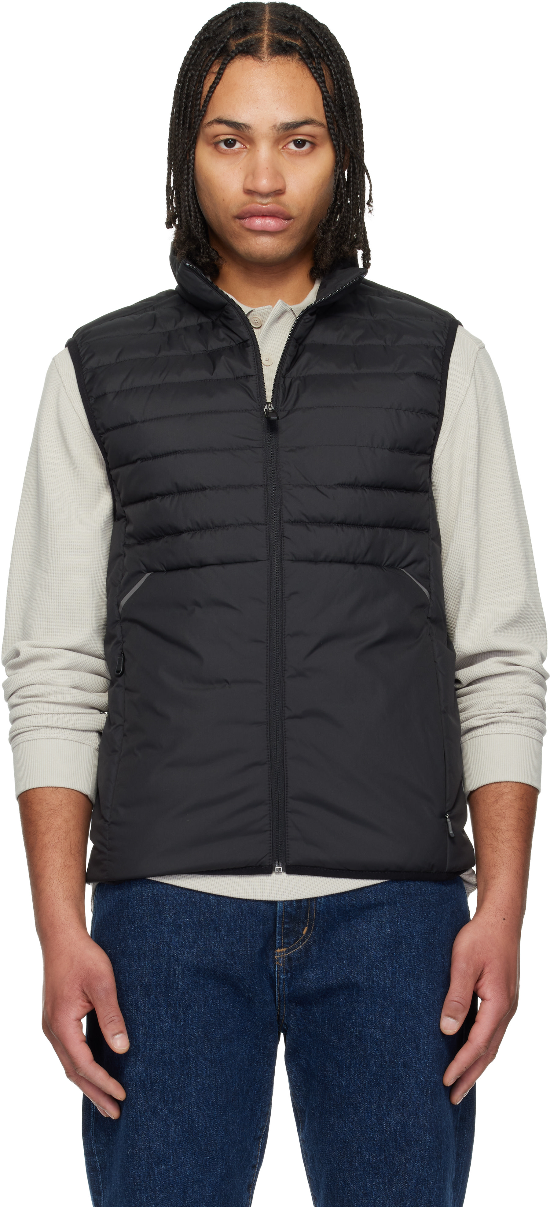 BOSS - Black Water-Repellent Decorative Reflective Accent Vest