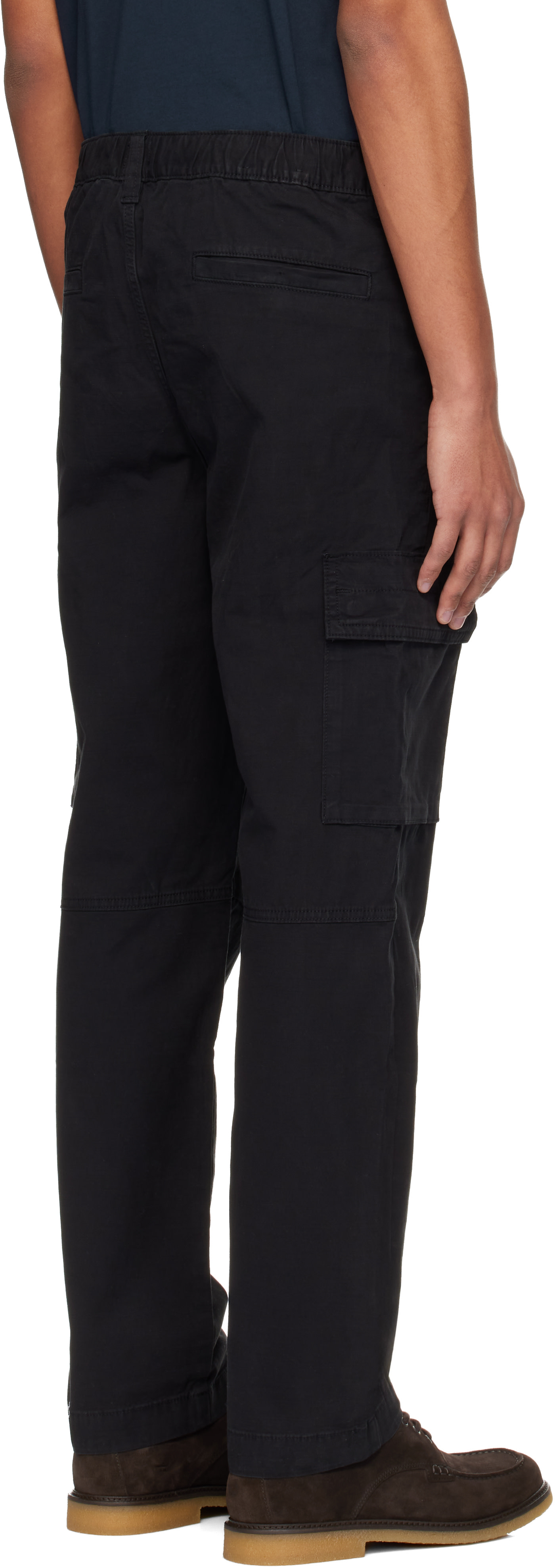 BOSS - Black Cotton Cargo Pants