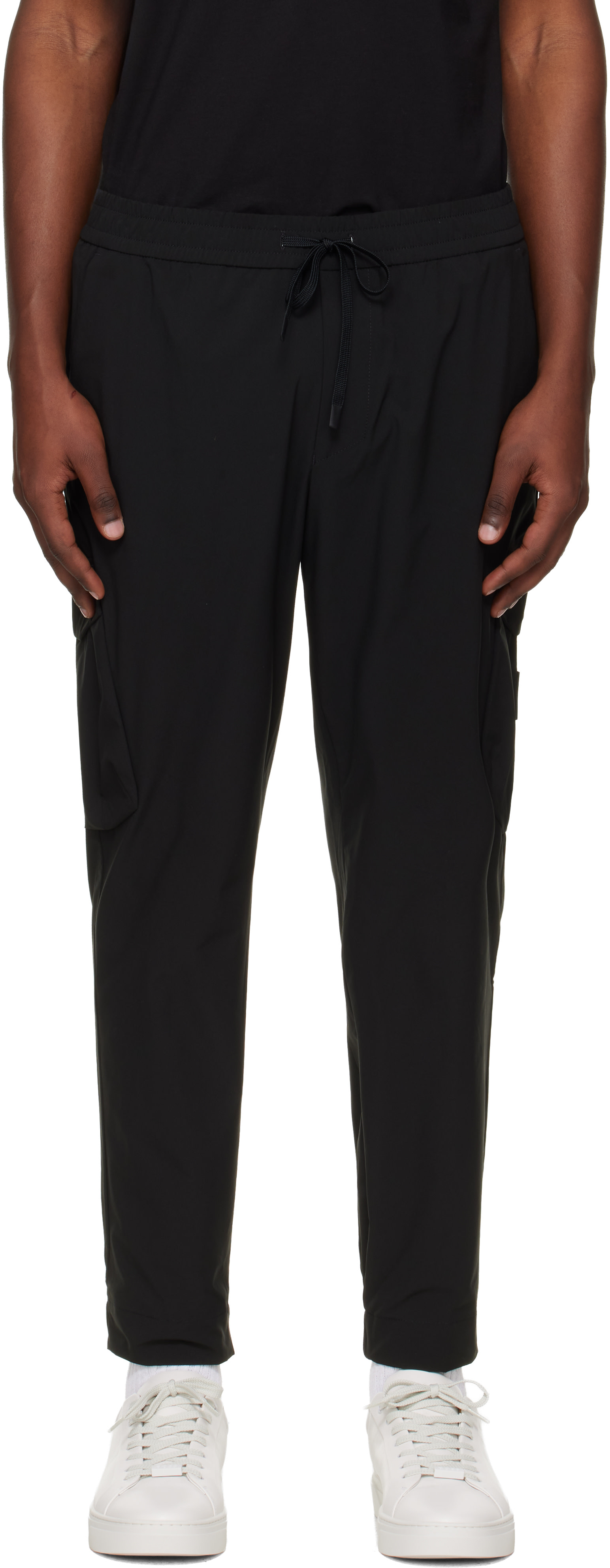 BOSS - Black Tapered-Fit Cargo Pants