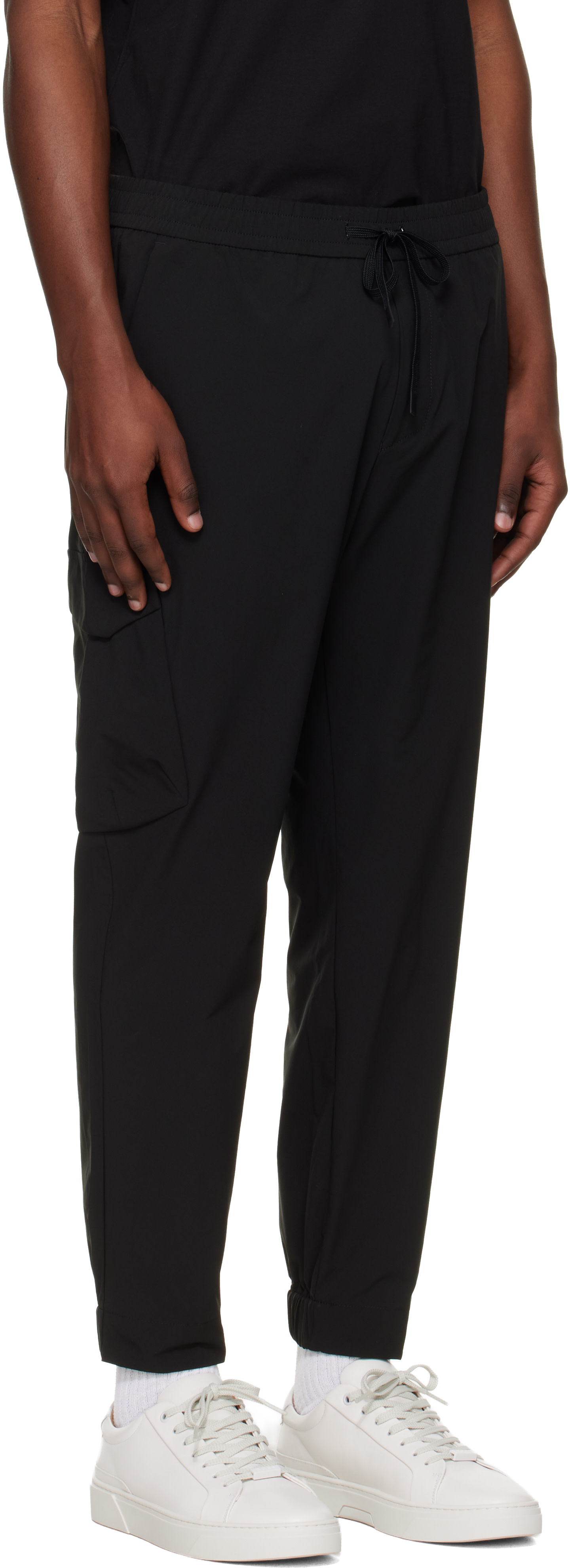 BOSS - Black Tapered-Fit Cargo Pants