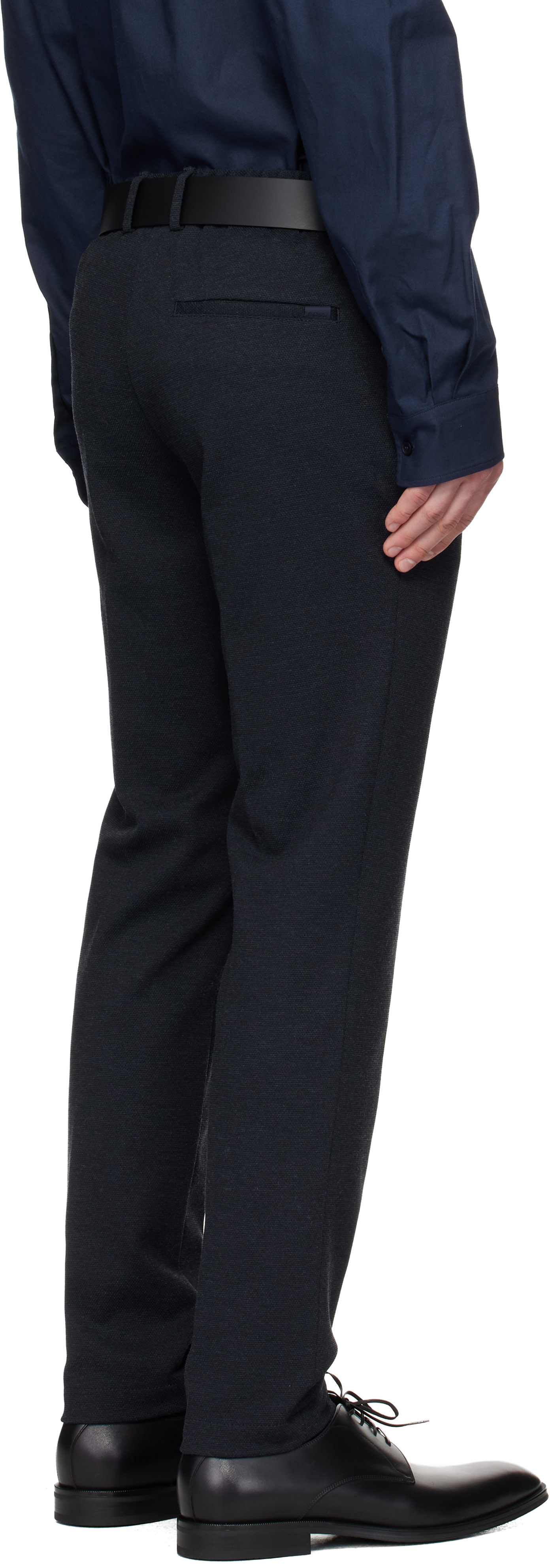 BOSS - Navy Slim-Fit Trousers