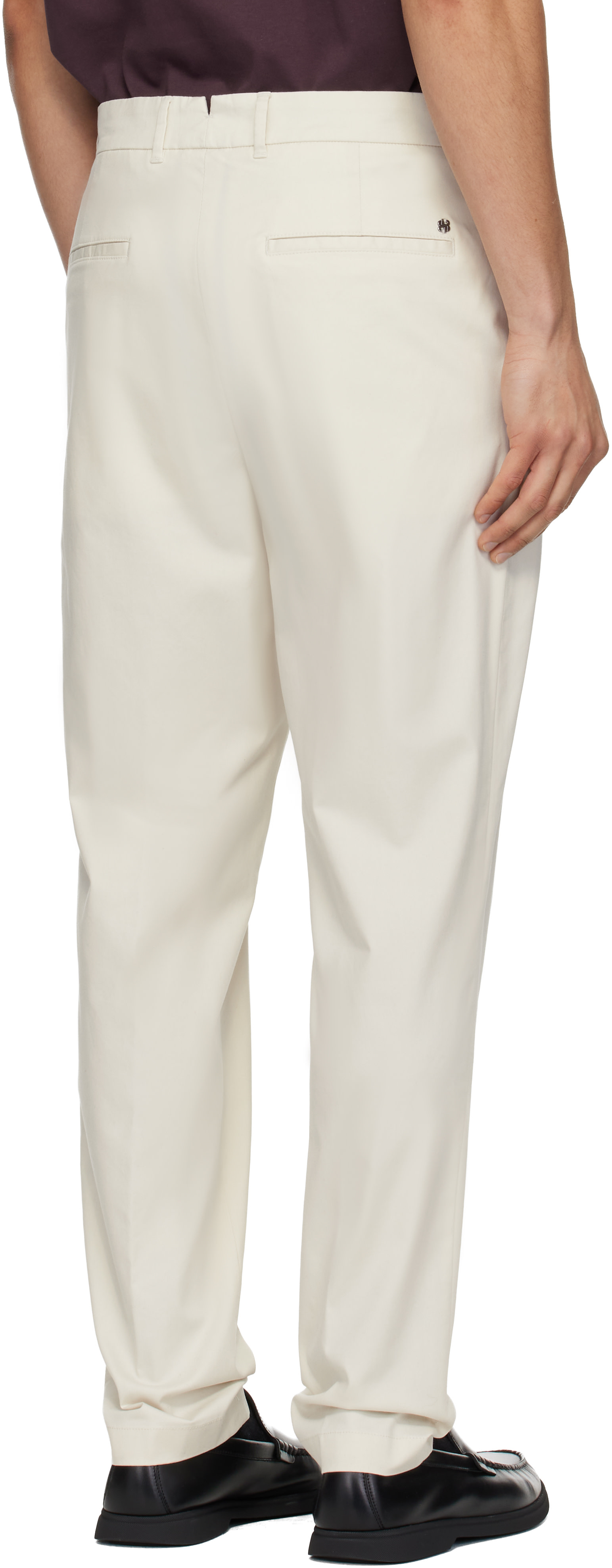 BOSS - Off-White Tapered Trousers